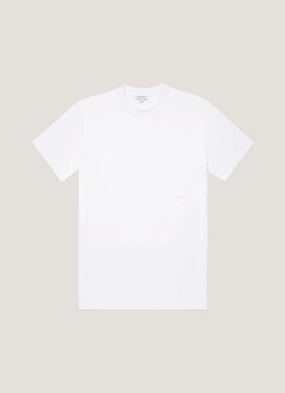 Non Chafe Fabric Men's Relaxed Fit Heavyweight T-shirt in White Men's Relaxed Fit Heavyweight T-shirt in White Bold and Comfortable Comfort Apparel