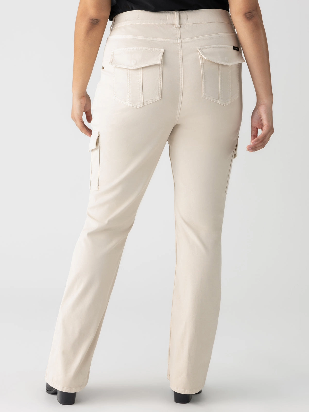 Sculpted Hayden Bootcut Standard Rise Pant Toasted Almond Extended Sizing Reflective details