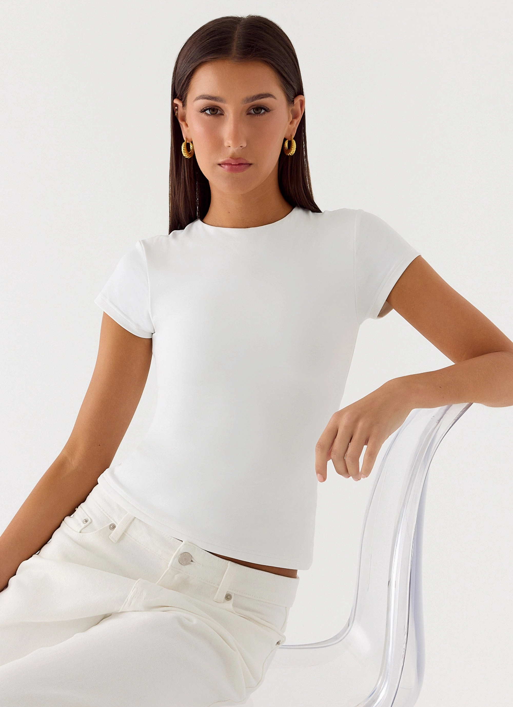 About You Top - White ZipClosure