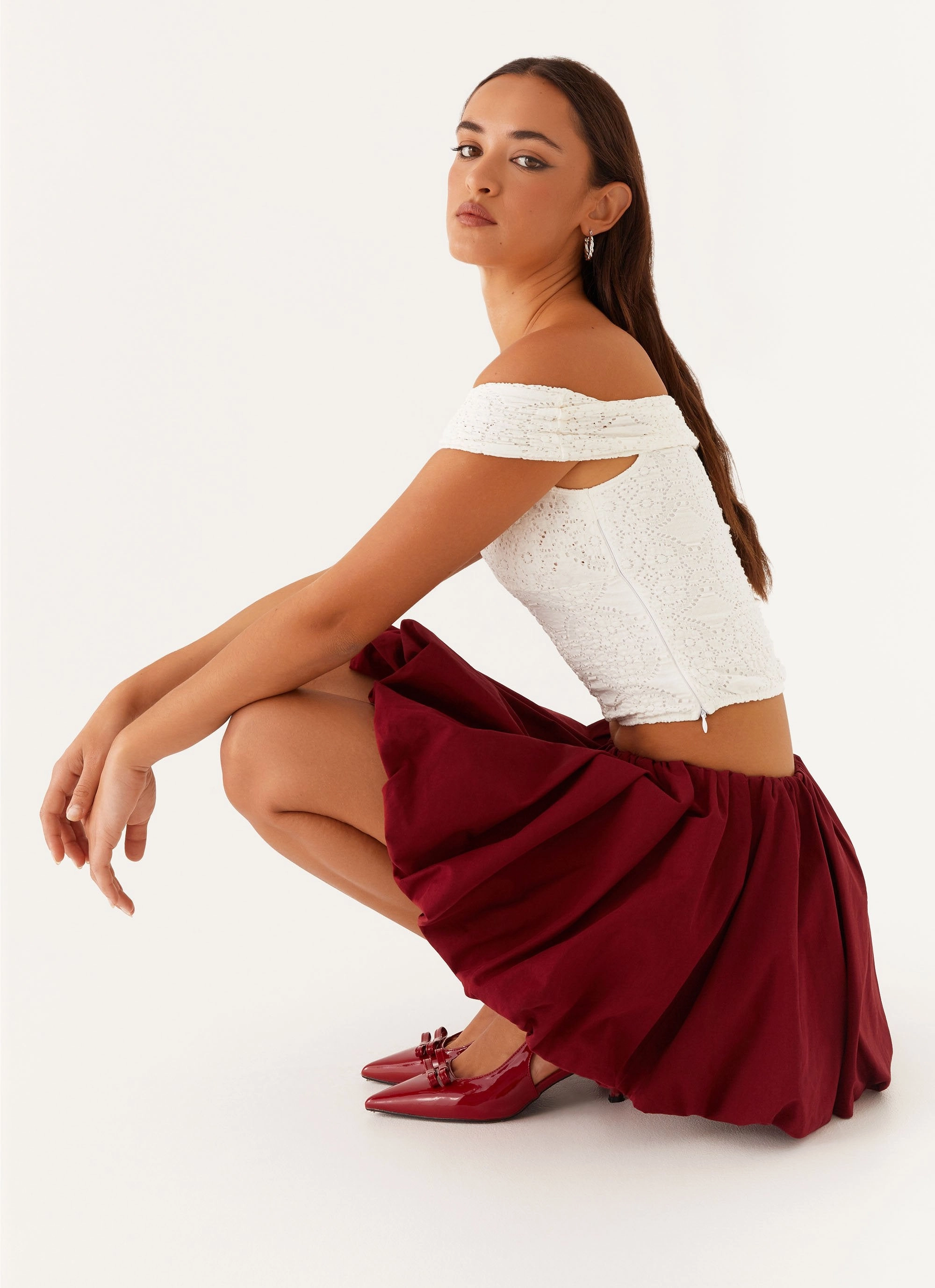 SecurePockets BlendMaterials Meryll Twist Top - White