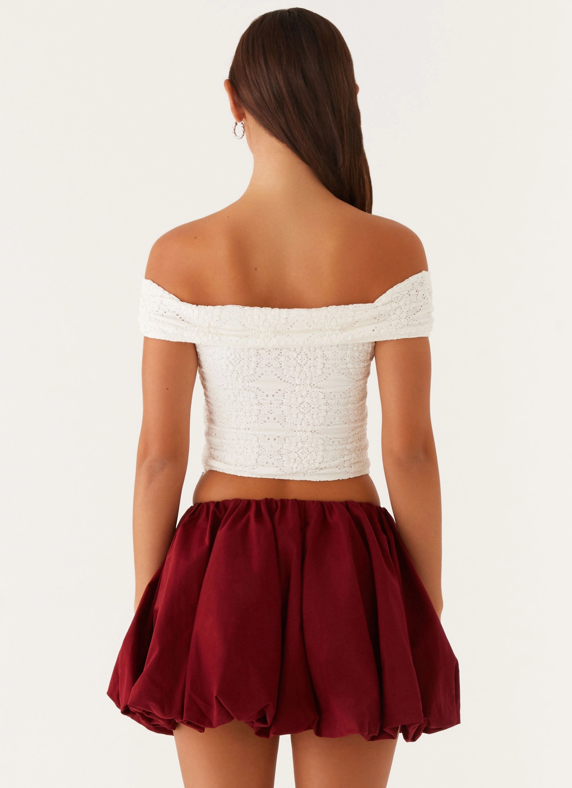 Meryll Twist Top - White Stylish Jacket