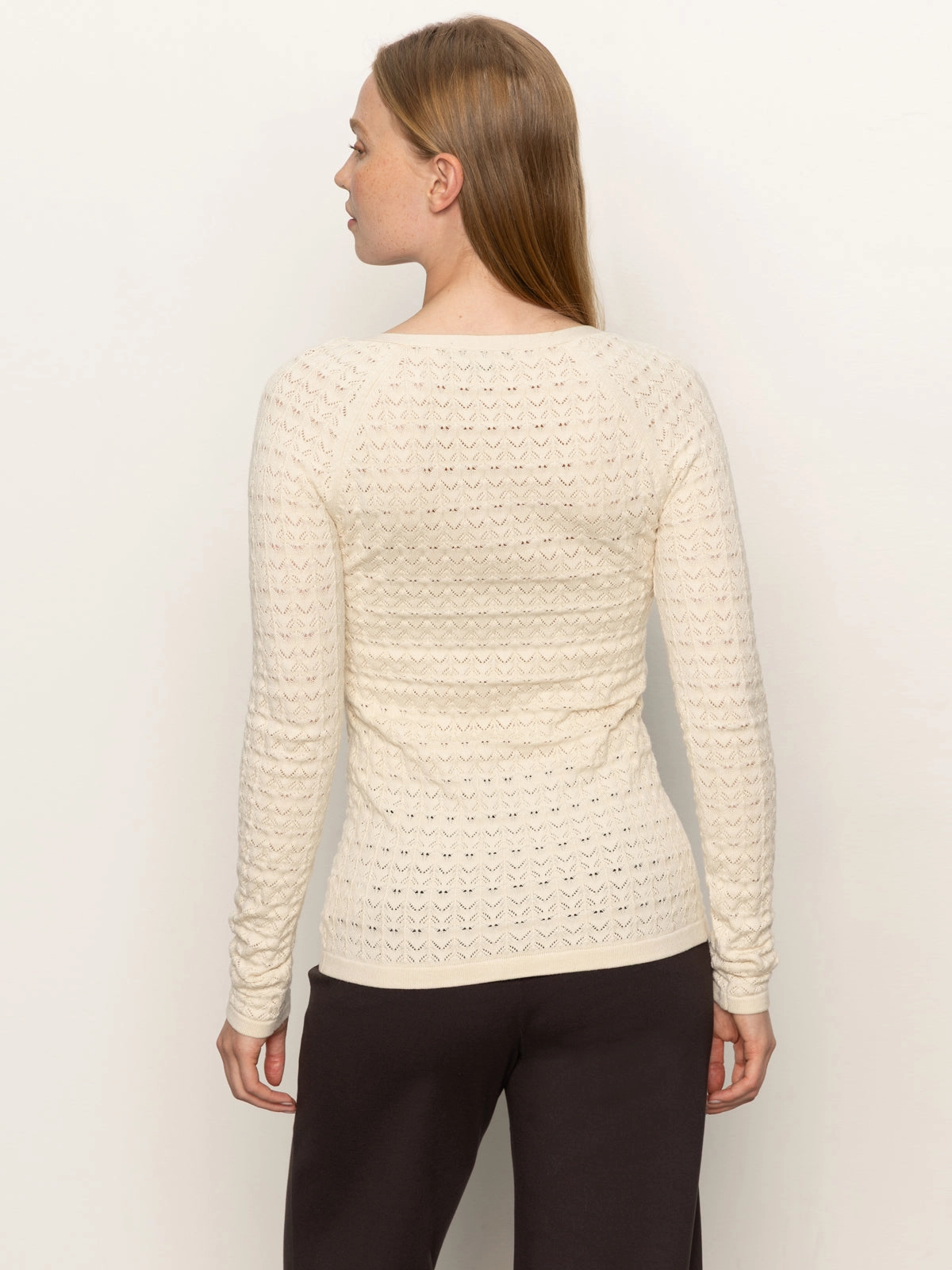 Modern Casual Look Effortless Look Fitted Raglan Cardi Light Oat