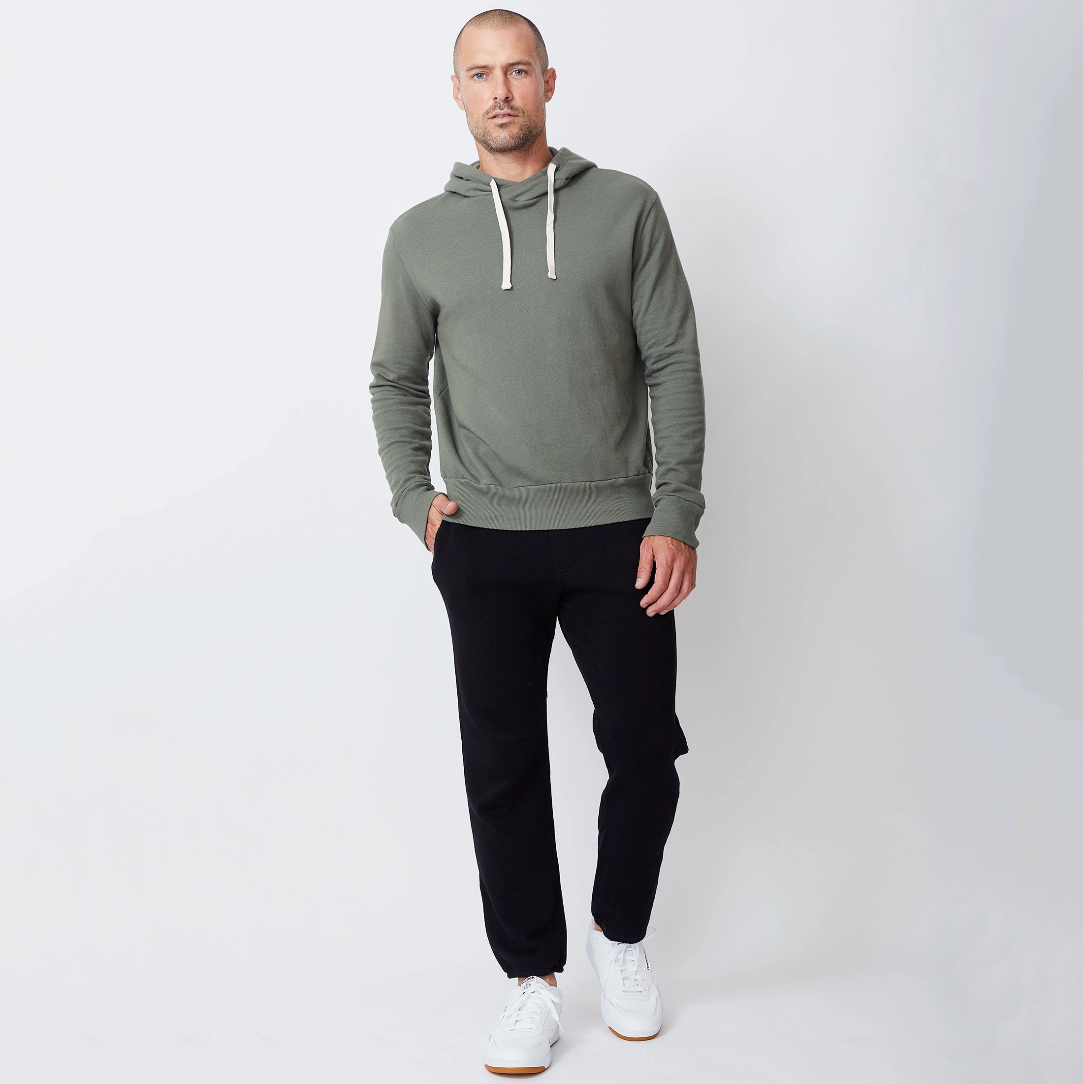 Tapered Cut LongSleeve Pullover Hoody