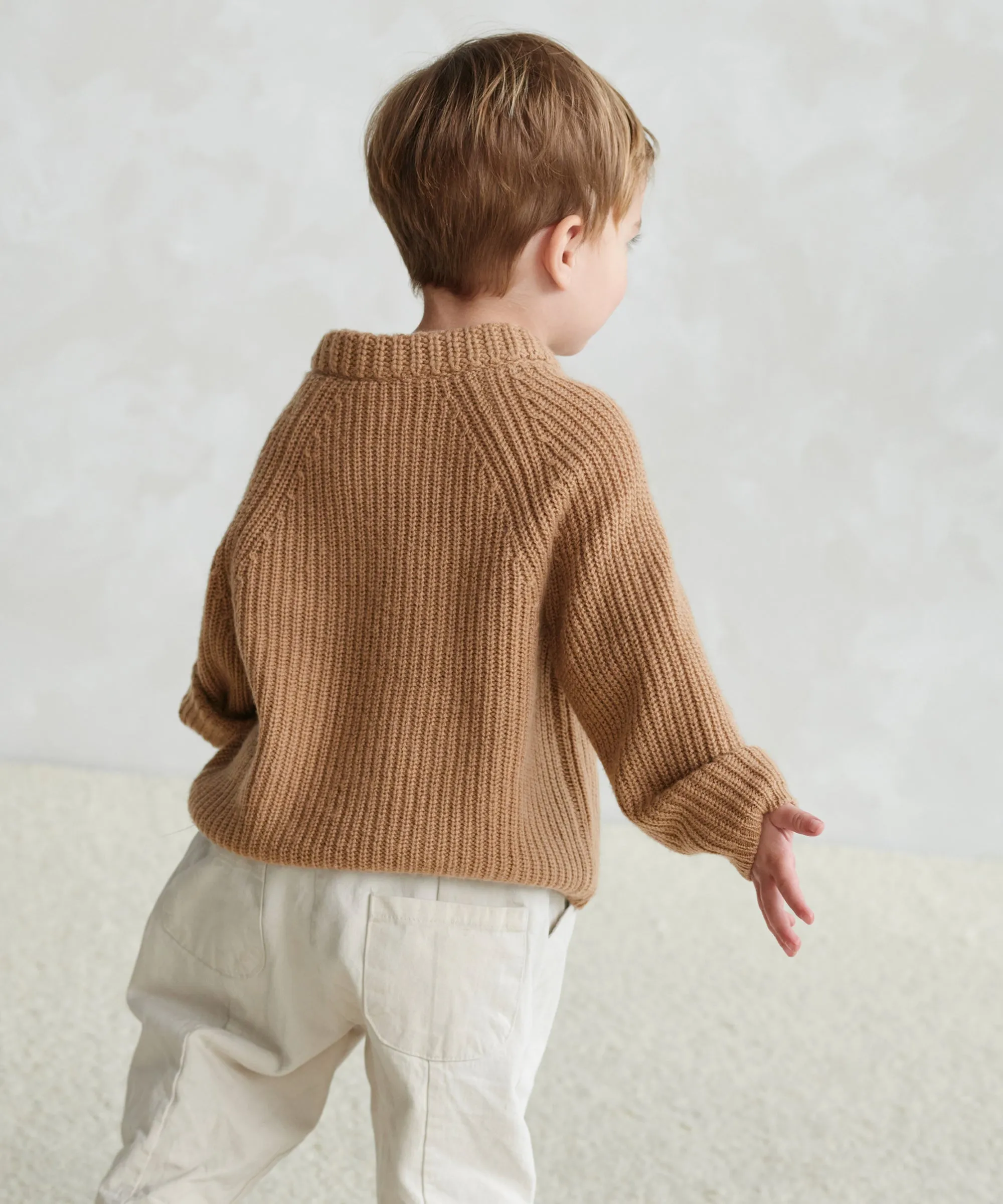 ConvertibleCollar Kids' Fisherman Sweater