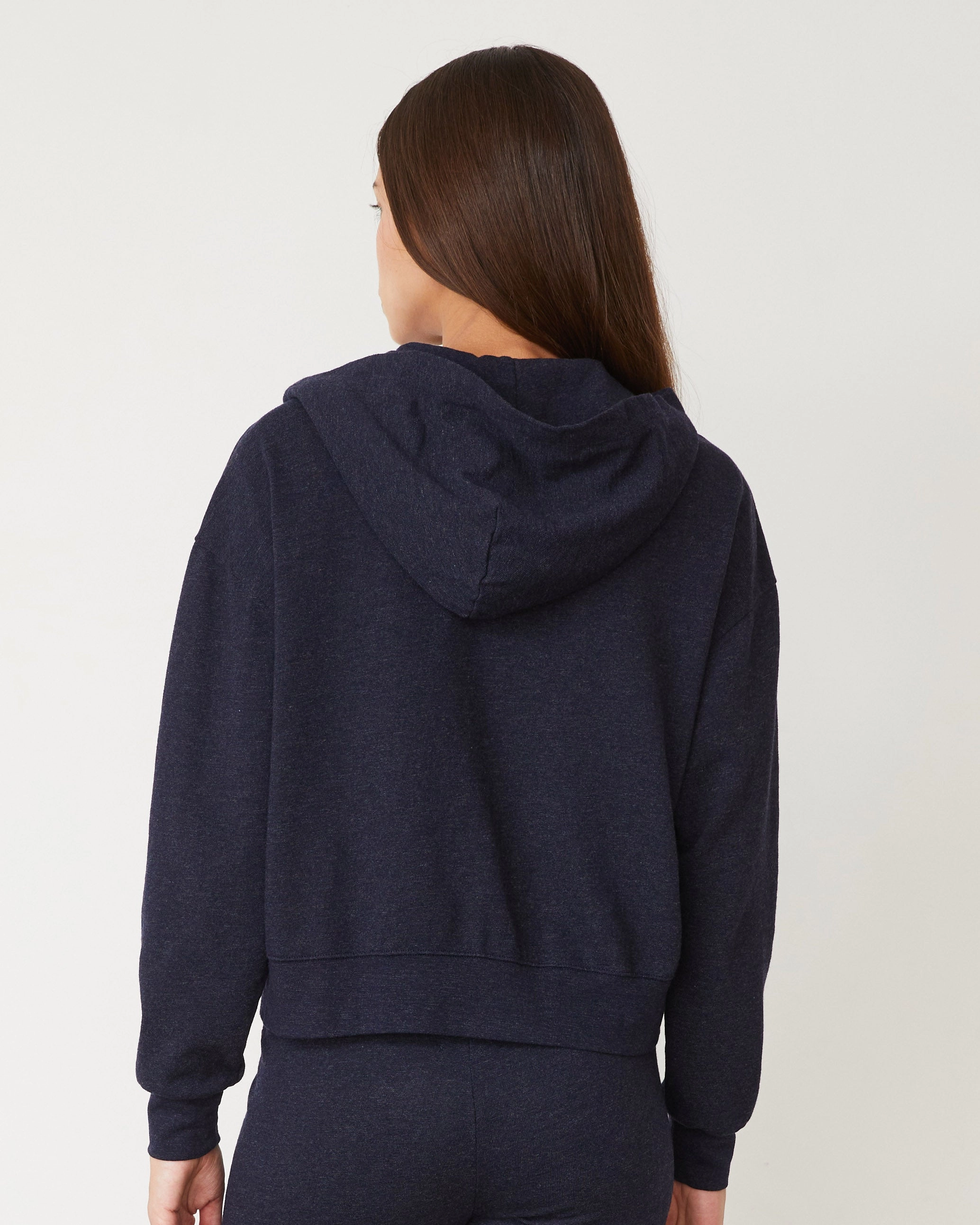 Original Fleece Zip Up Hoody Tencel Blend Fabric