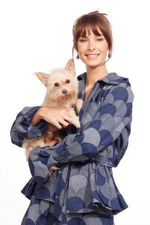 NonIrritatingLining Brex Jacket - Atomic Denim Elasticized Waist Lightweight insulation Brex Jacket - Atomic Denim