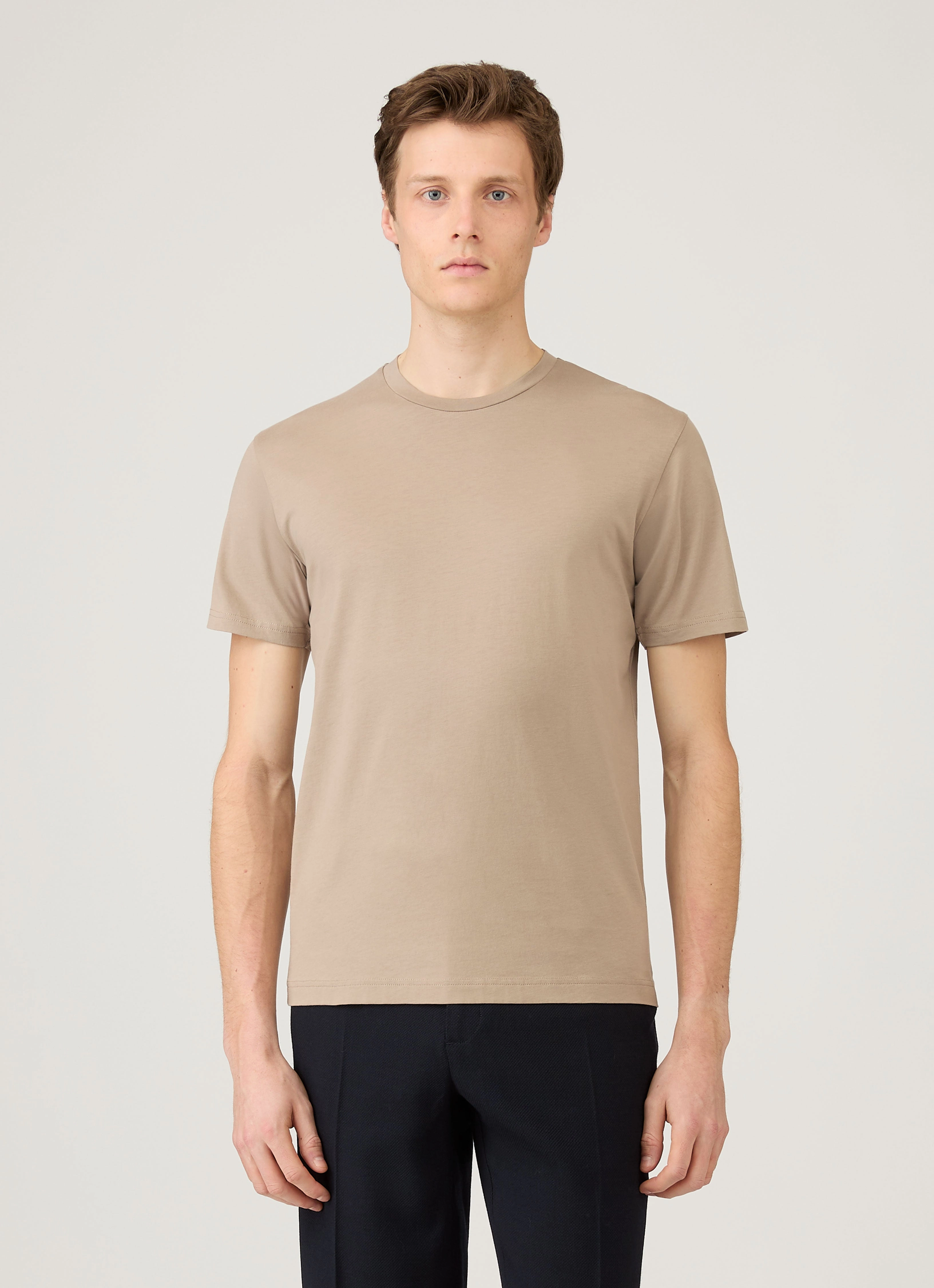 Minimalistic Wear Low carbon footprint Men's Riviera Midweight T-shirt in Mink