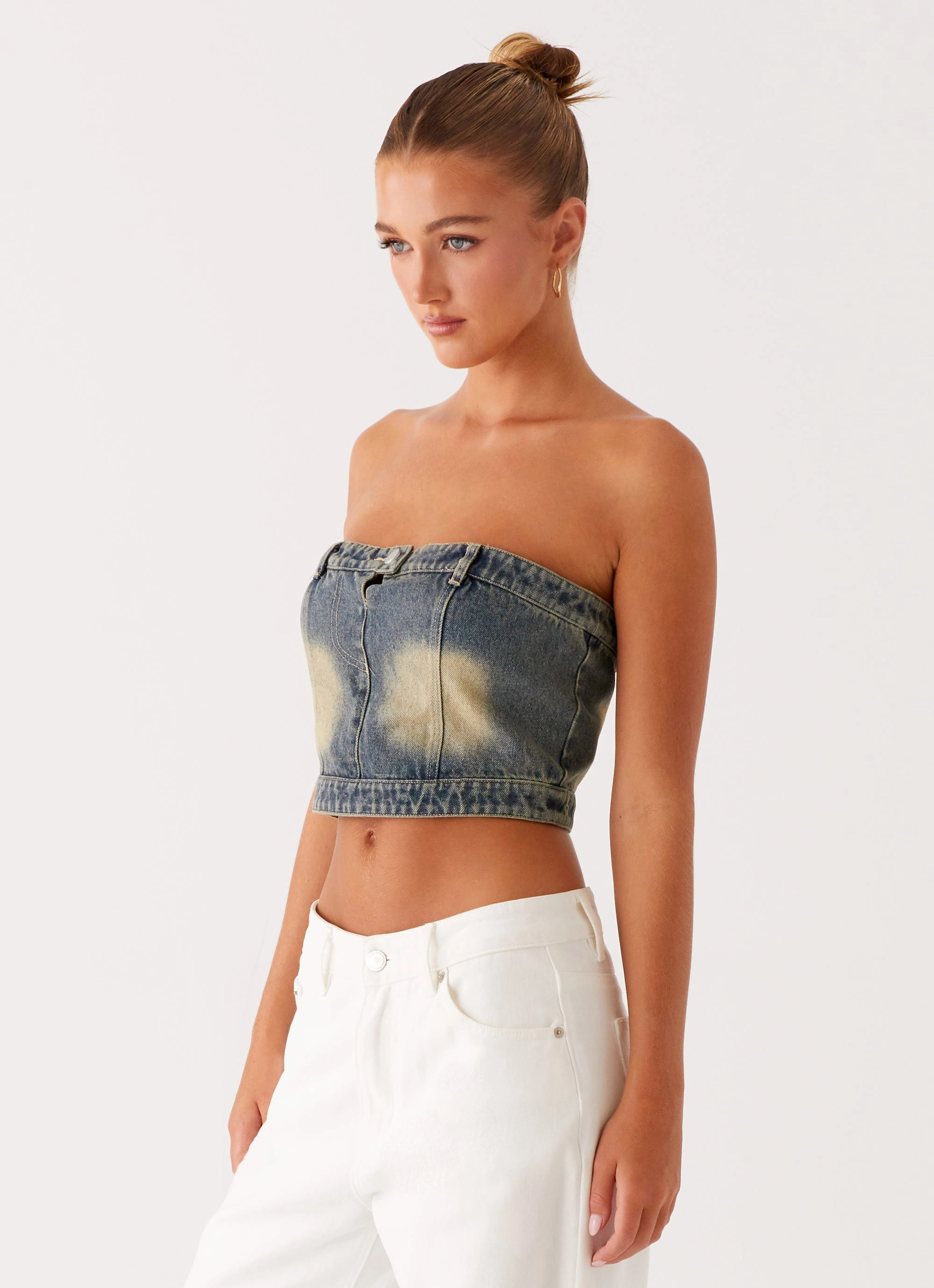 Not Like Us Denim Top - Vintage EasyClean