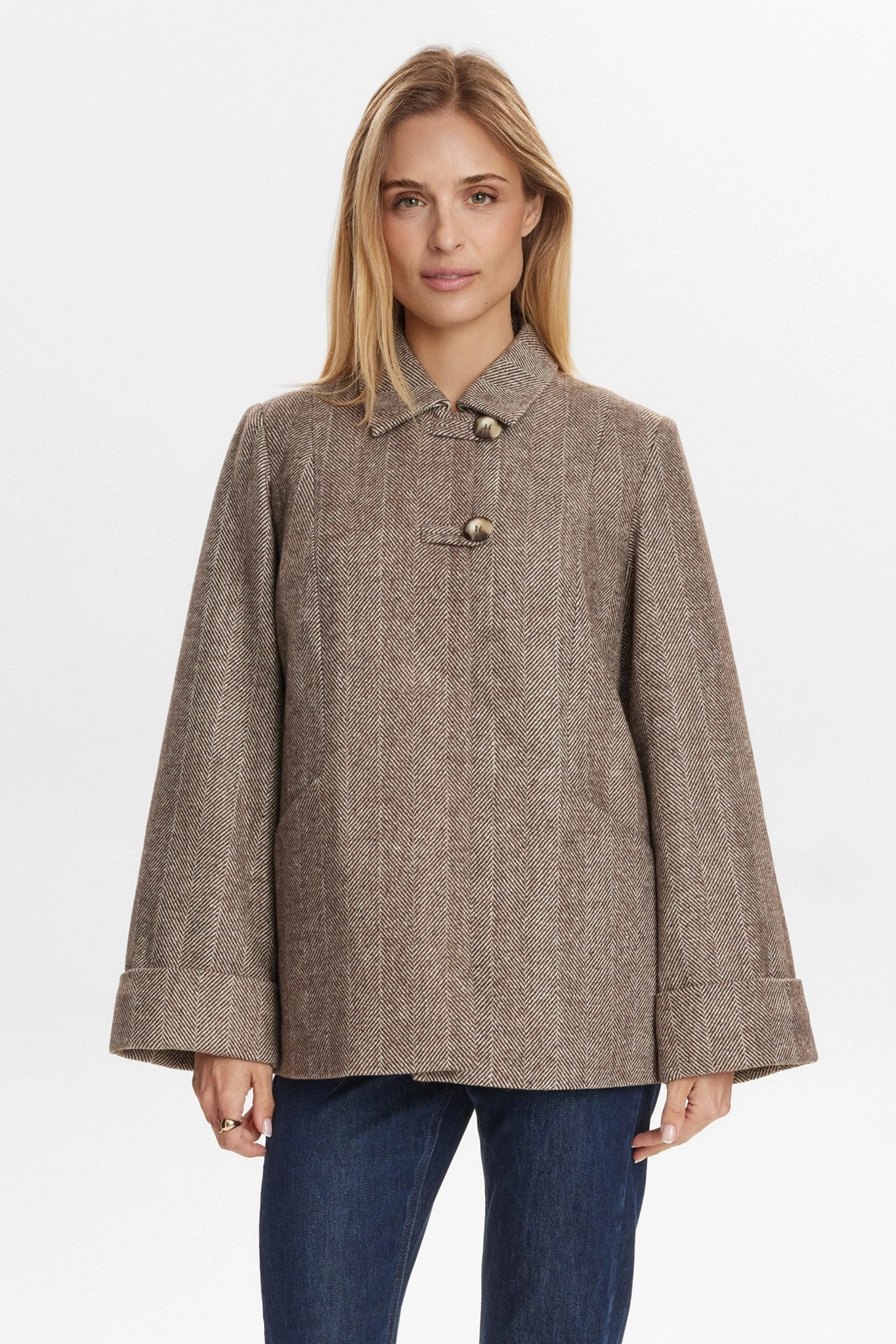 Comfortable Urban Piece NURAVEN JACKET - Black Coffee