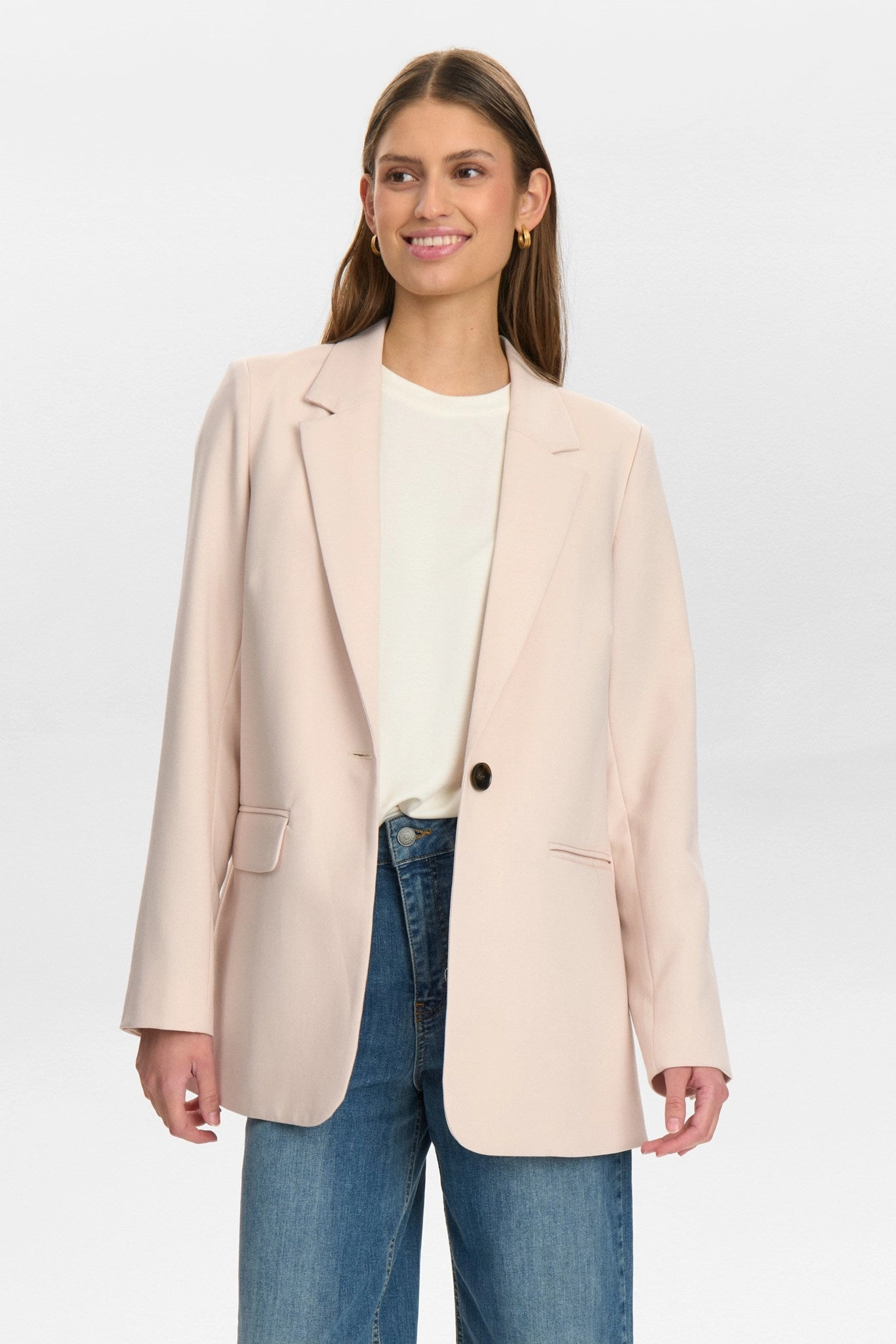 NURONJA BLAZER  - Oyster Gray Tailored Cut