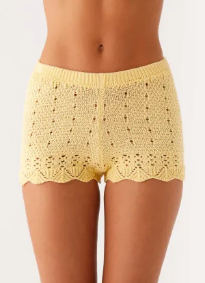 Oakley Low Rise Mini Shorts - Yellow StainResistant Coating Stay Fresh Oakley Low Rise Mini Shorts - Yellow