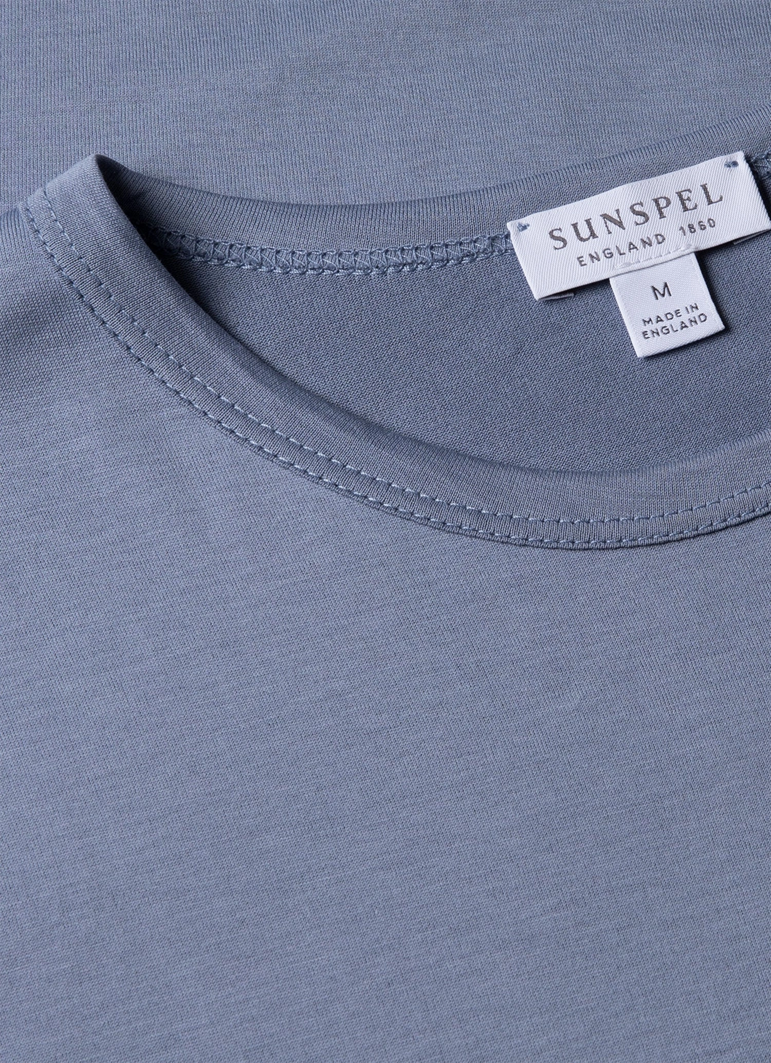Men's Classic T-shirt in Vintage Blue Vibrant Colors Basic Layer