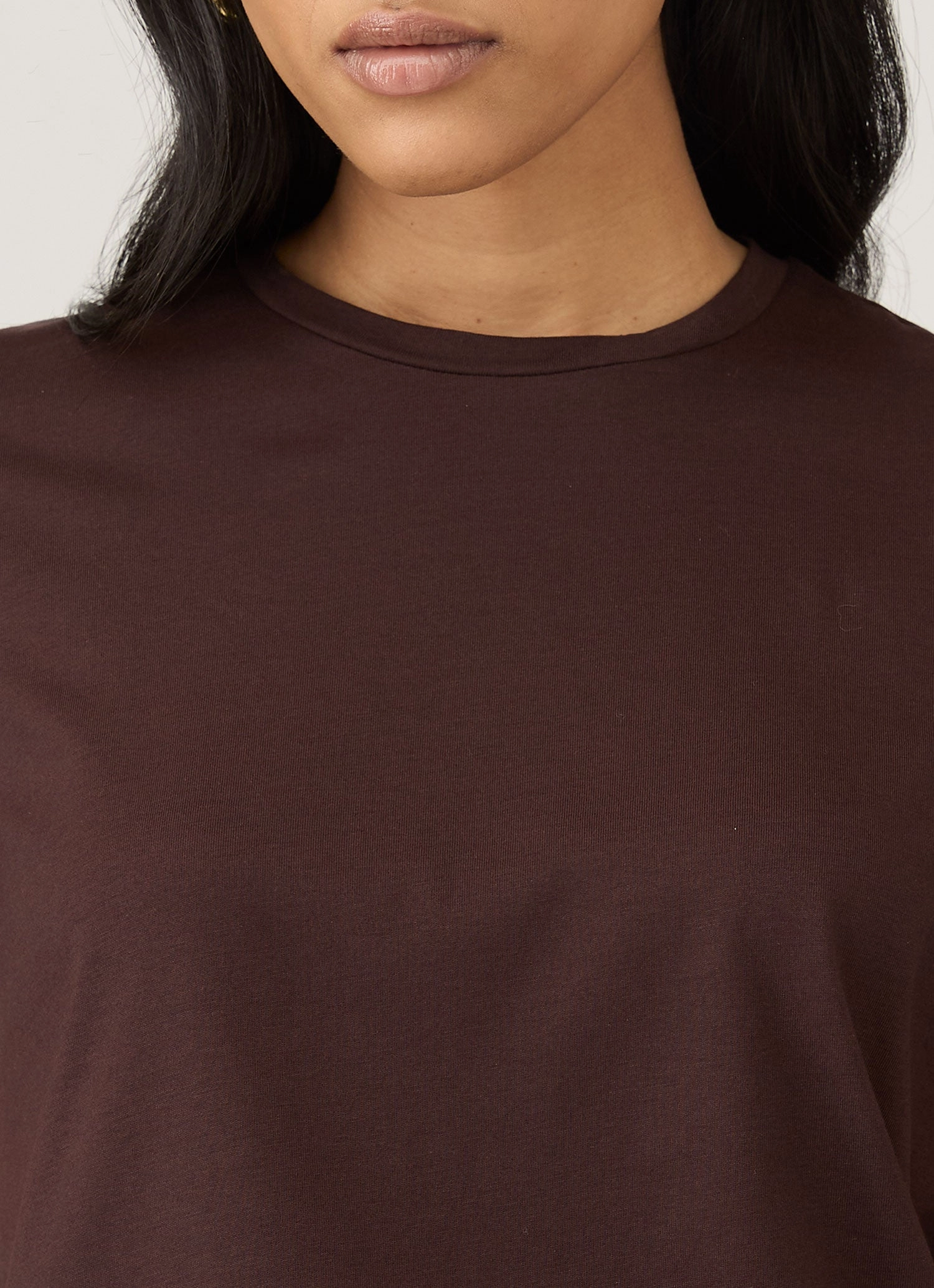 Women's Boy Fit T-shirt in Truffle NoSideSeam Light Layer