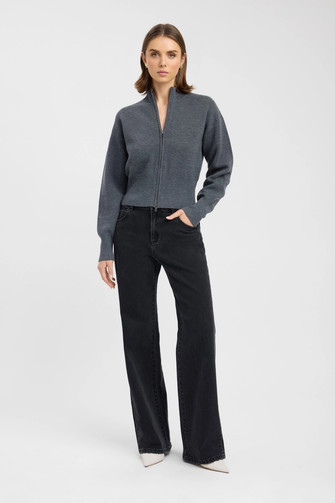 Cold Layer Sustainable Manufacturing Dalton Zip Cardigan