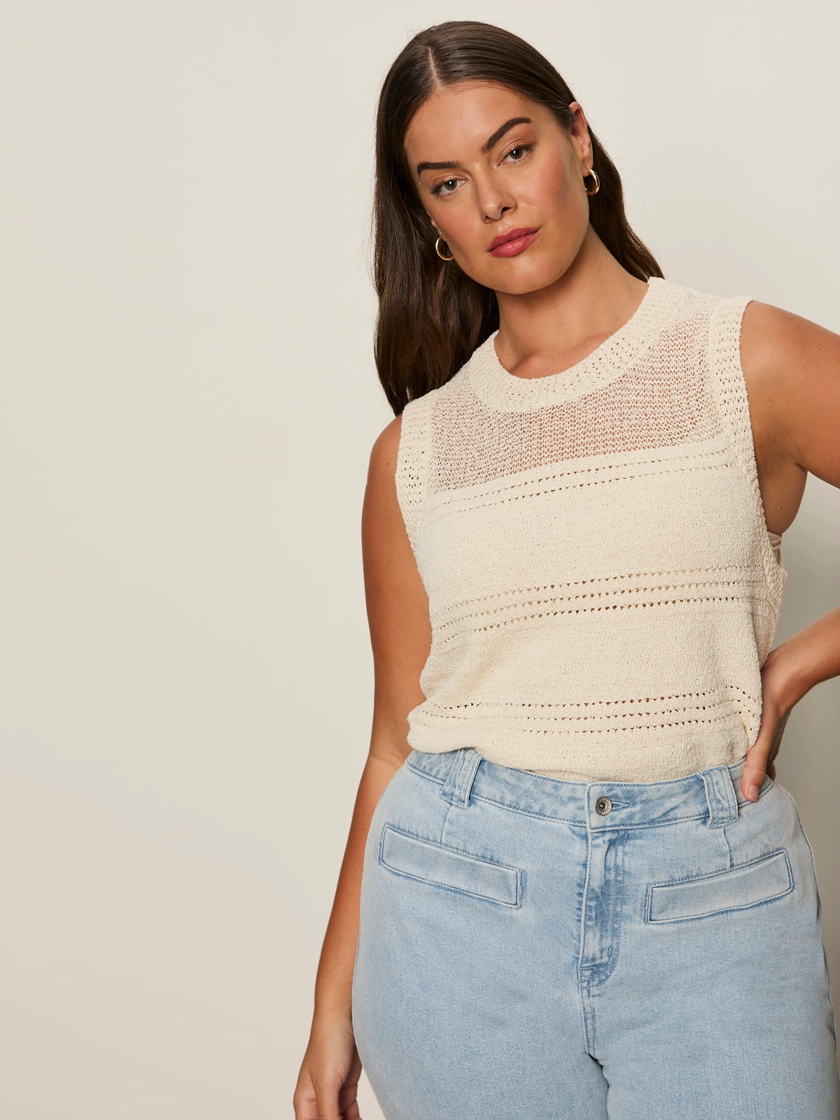 Waves Of Summer Shell Sweater Macrame Extended Sizing Airflow Channel Weave Quick Dry Weaving
