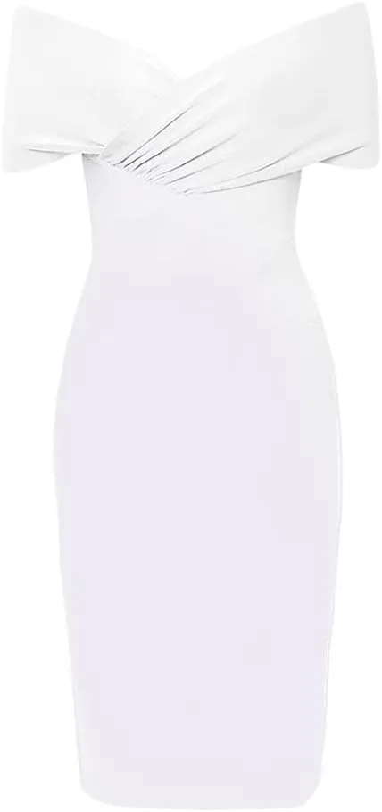 Off Shoulder Bodycon Bandage Dresses for Women