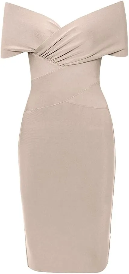 Off Shoulder Bodycon Bandage Dresses for Women