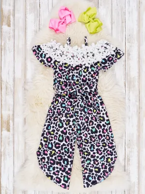 Off The Shoulder Ruffle Jumpsuit