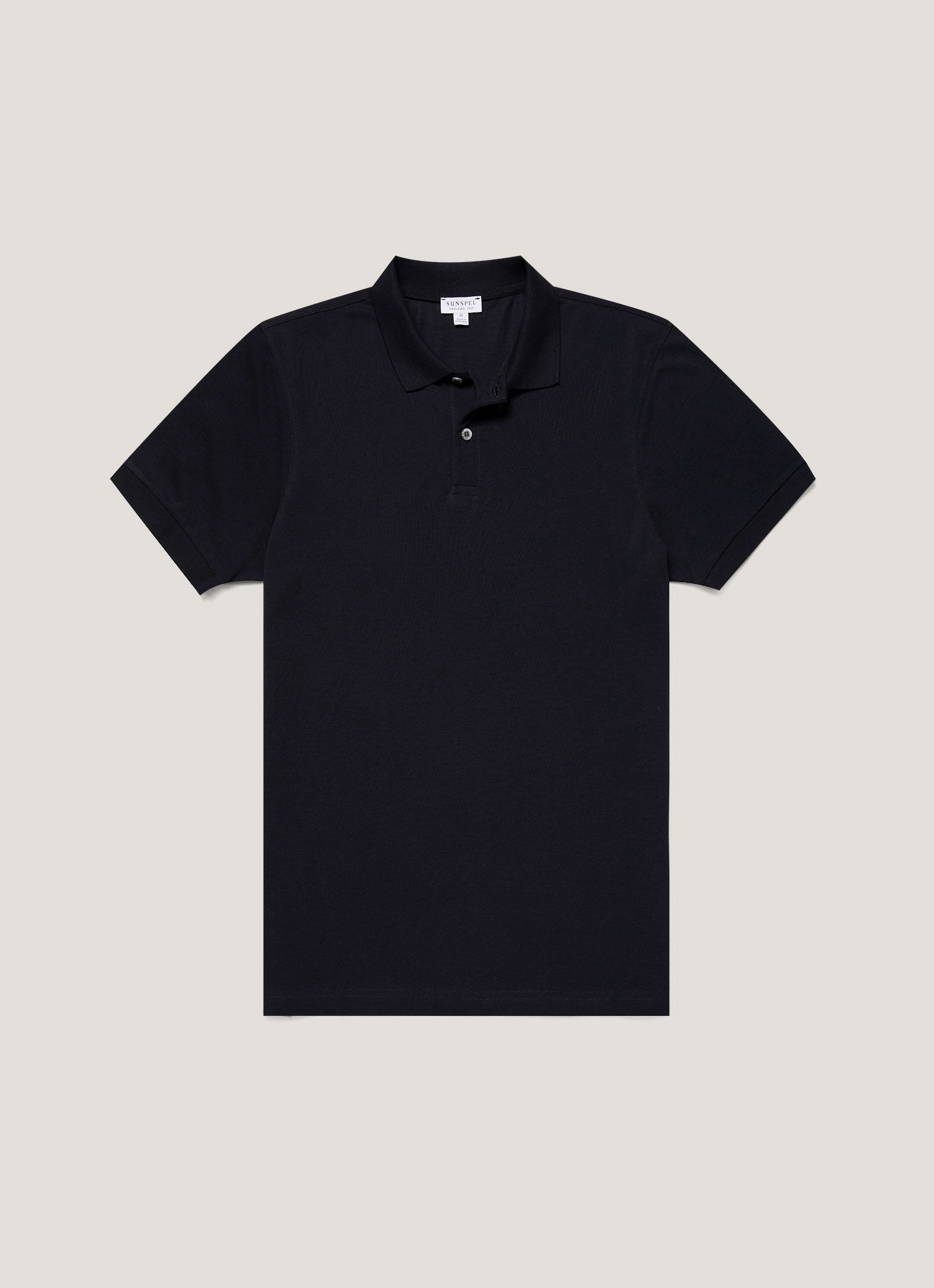 Classic Cut Elegant Top Men's Piqu?? Polo Shirt in Midnight Navy