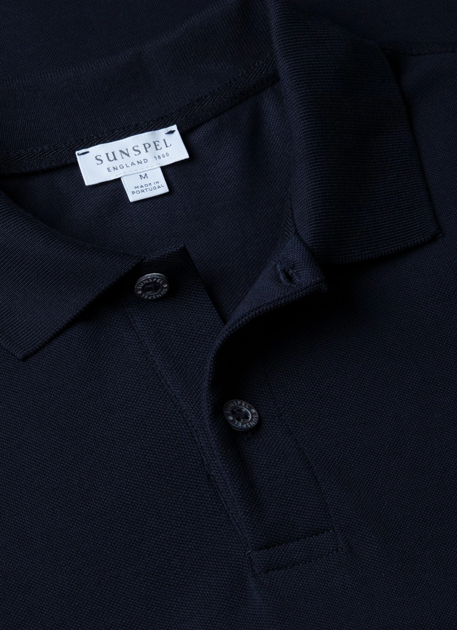 Men's Piqu?? Polo Shirt in Midnight Navy Premium Layering