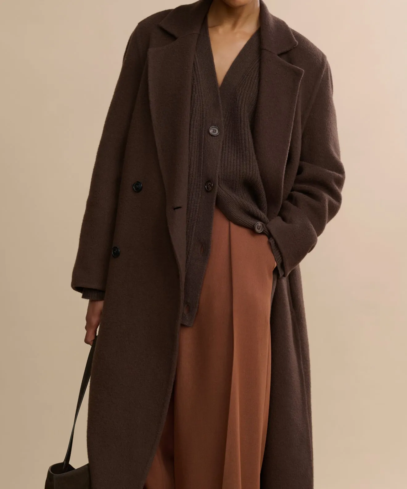 Olivia Coat Seamless Shoulder Design LowProfileStitching