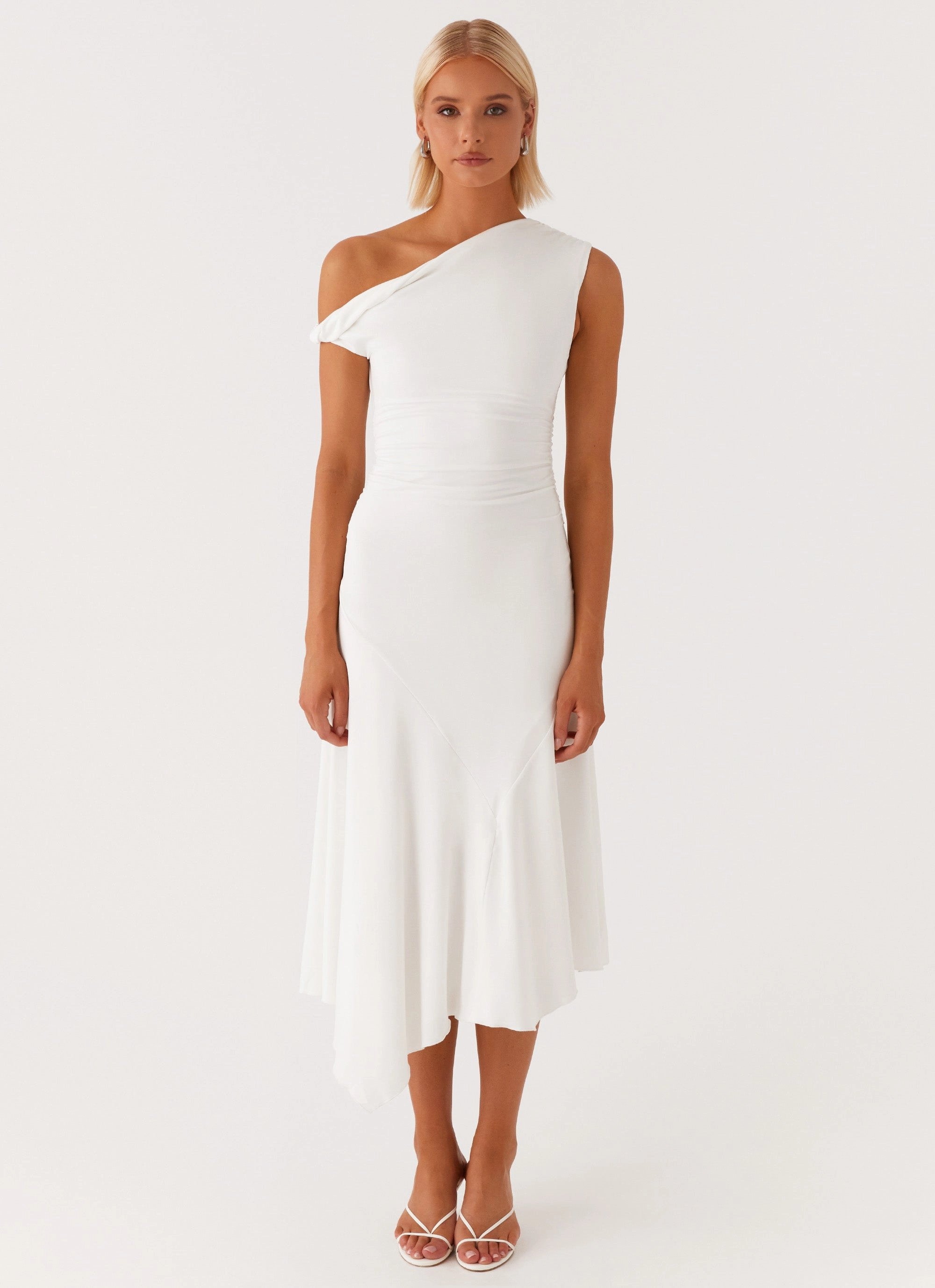 Sleek Vibe Byron Midi Dress - White