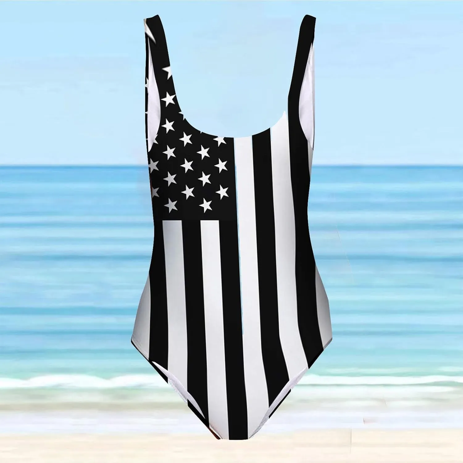 One Piece Swimsuit Funny Hairy Chest Swimwear Bathing Suit for Women Beachwear Bodysuits for Women Swimwear Novelty