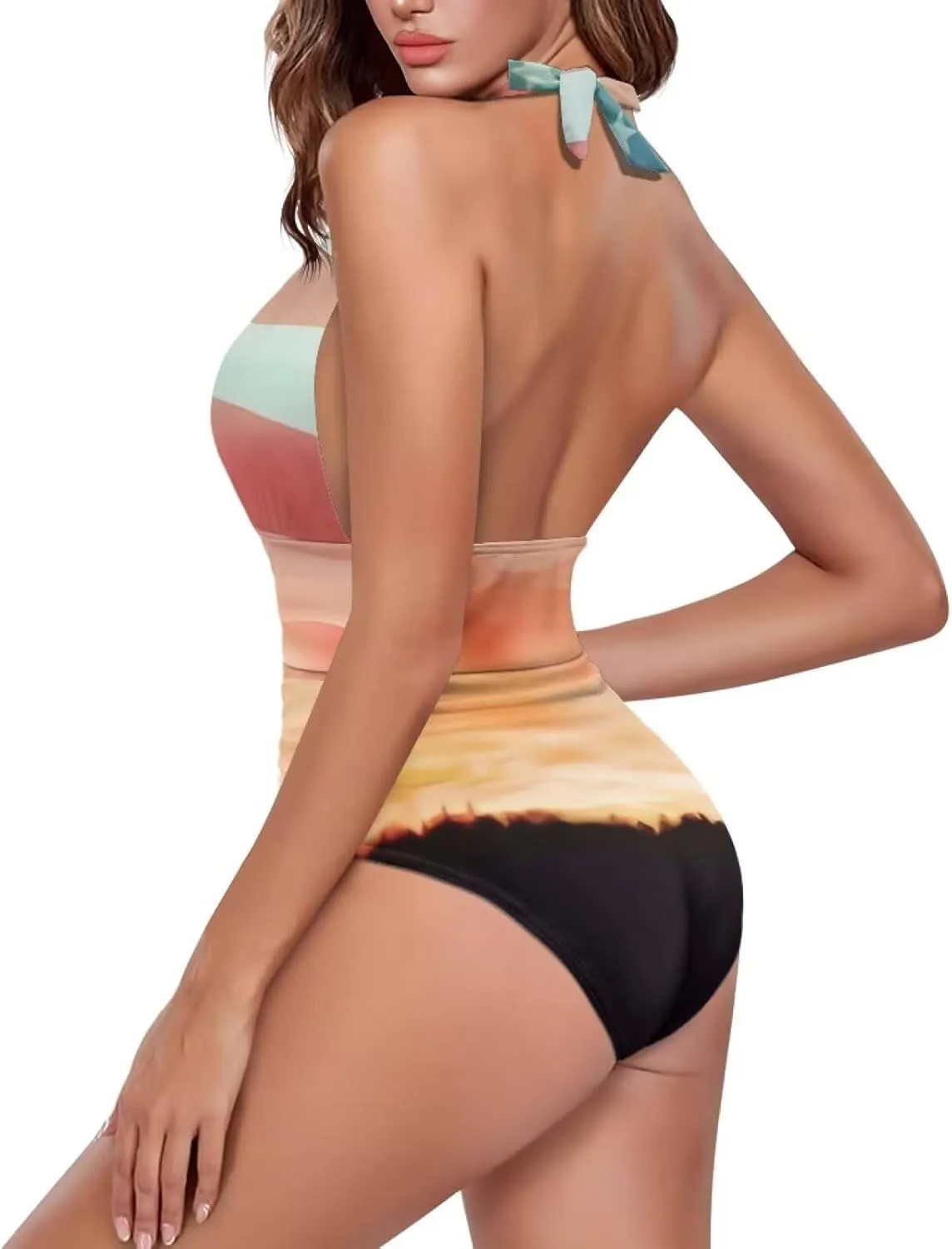 One Piece Swimsuits Swimwear for Women Tummy Control Bathing Suit Ruffle Tummy Control Swimwear
