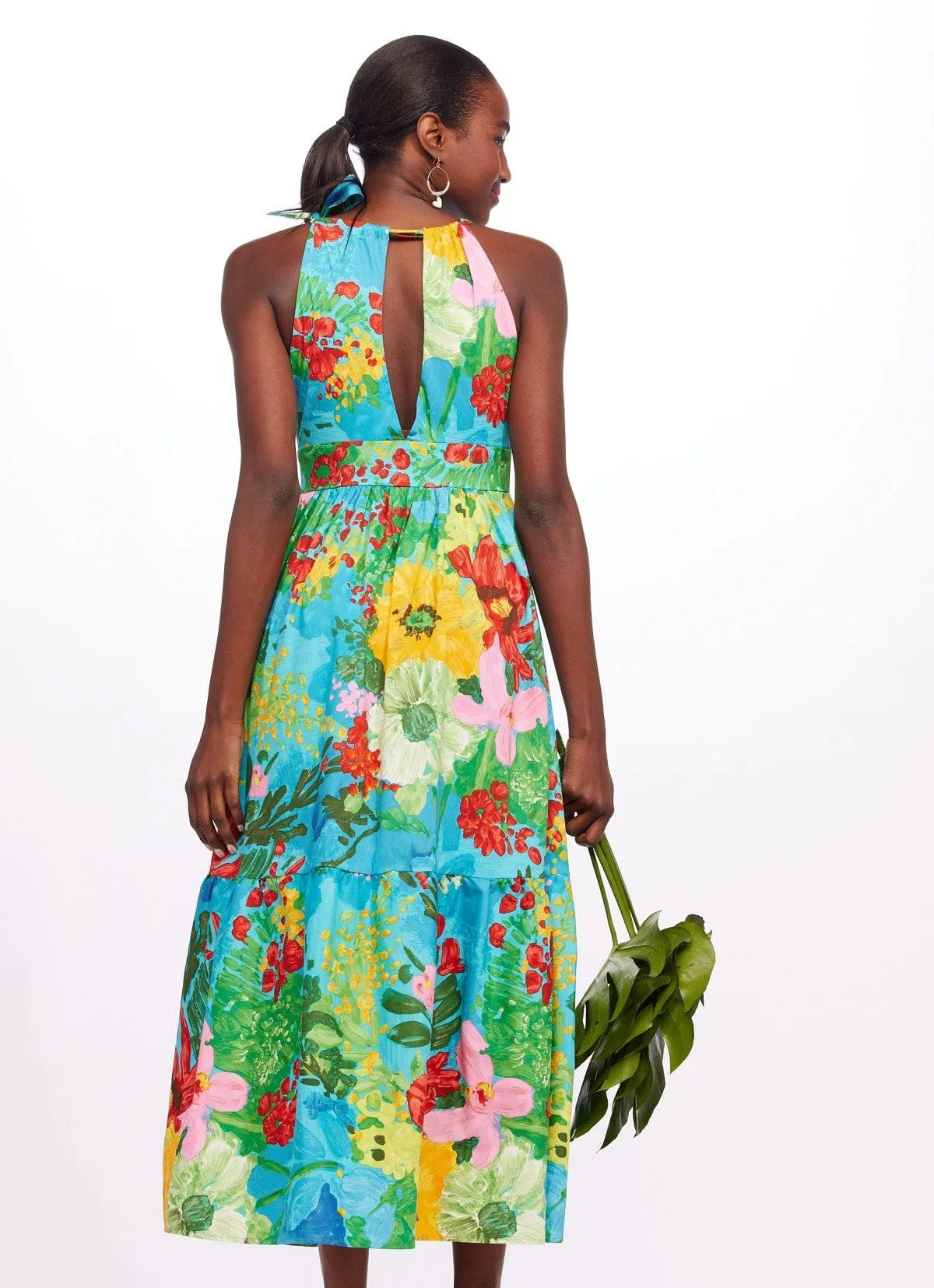 One-Shoulder Tie Maxi Floral Dress - Matisse Non-Iron Eye Catching