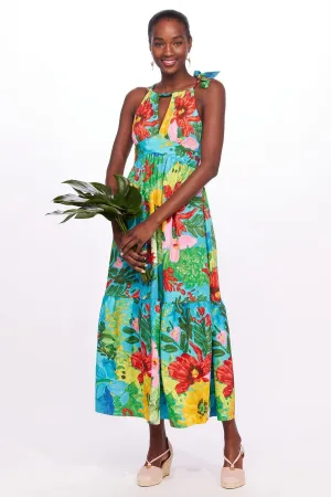 One-Shoulder Tie Maxi Floral Dress - Matisse Cozy And Warm Romantic dinner wear One-Shoulder Tie Maxi Floral Dress - Matisse