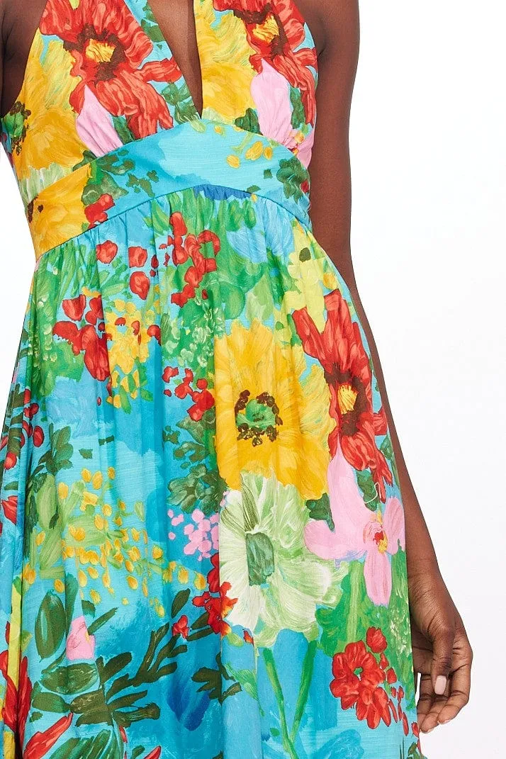 Perfect For Work One-Shoulder Tie Maxi Floral Dress - Matisse