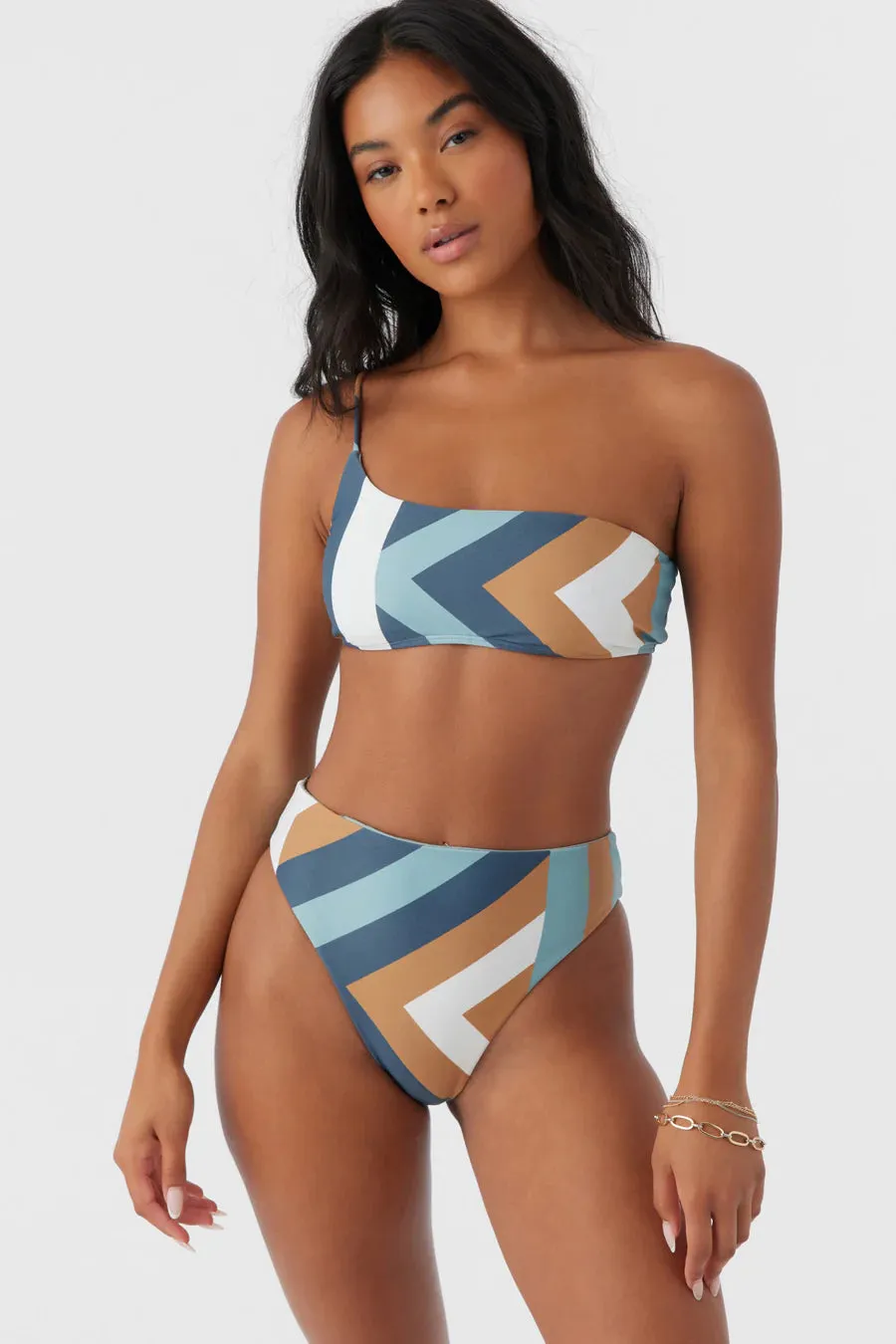 O'Neill Soli Geo Seal Beach One Shoulder Top