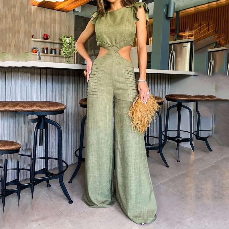 Open Waist  Jumpsuit