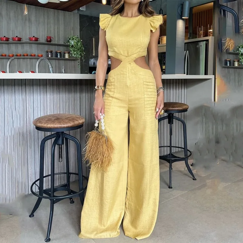 Open Waist  Jumpsuit