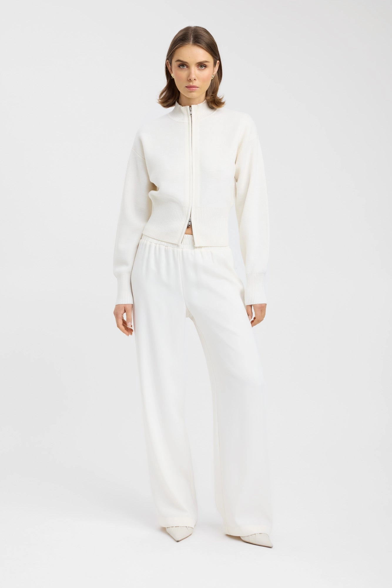 Compact Knit Technique QuickFabric Recovery Dalton Zip Cardigan