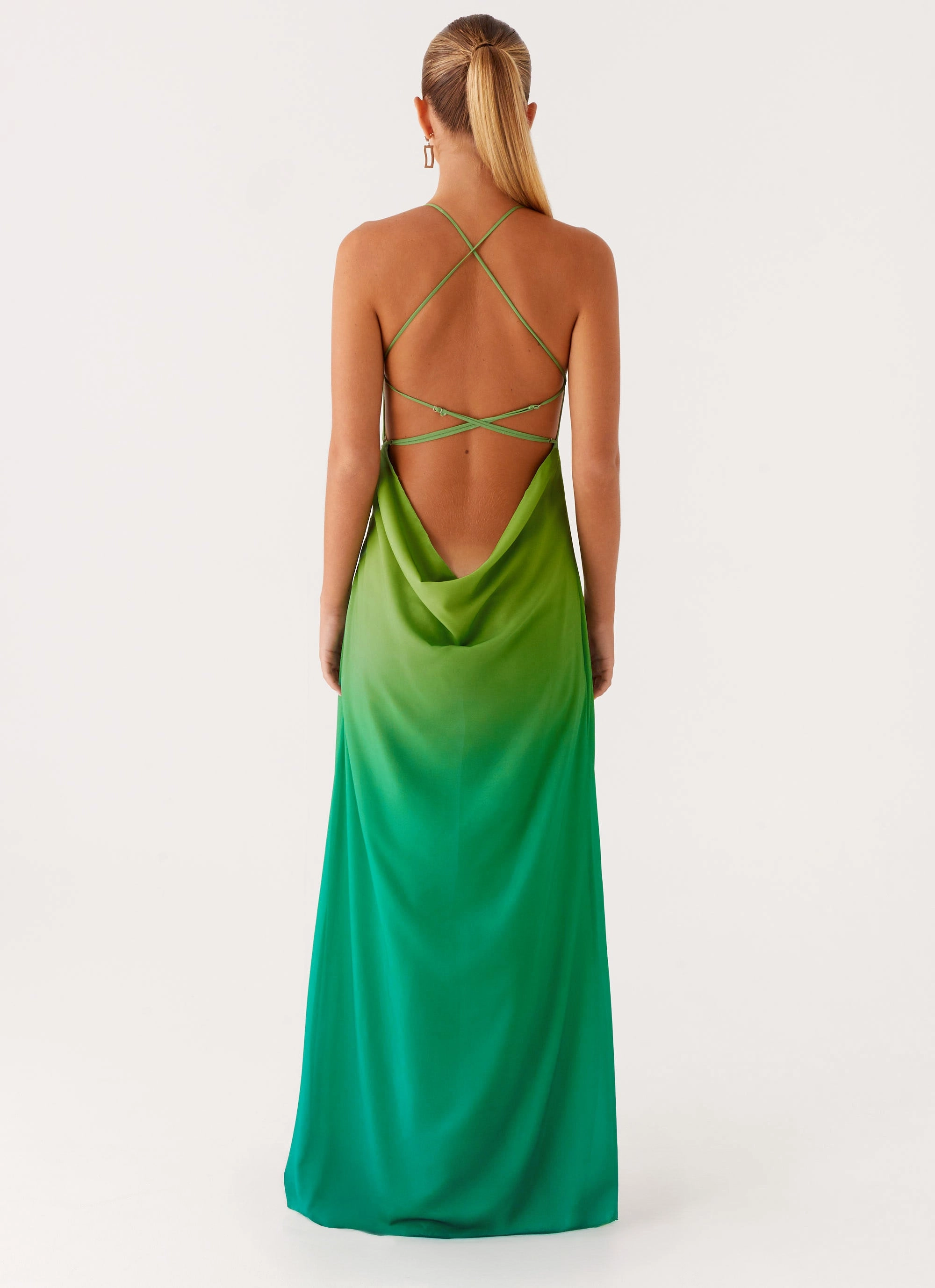 Opposites Attract Maxi Dress - Green Ombre Feel Good
