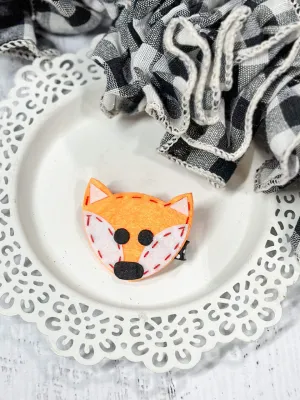 Orange Fox Felt Clippie (Restocked!)