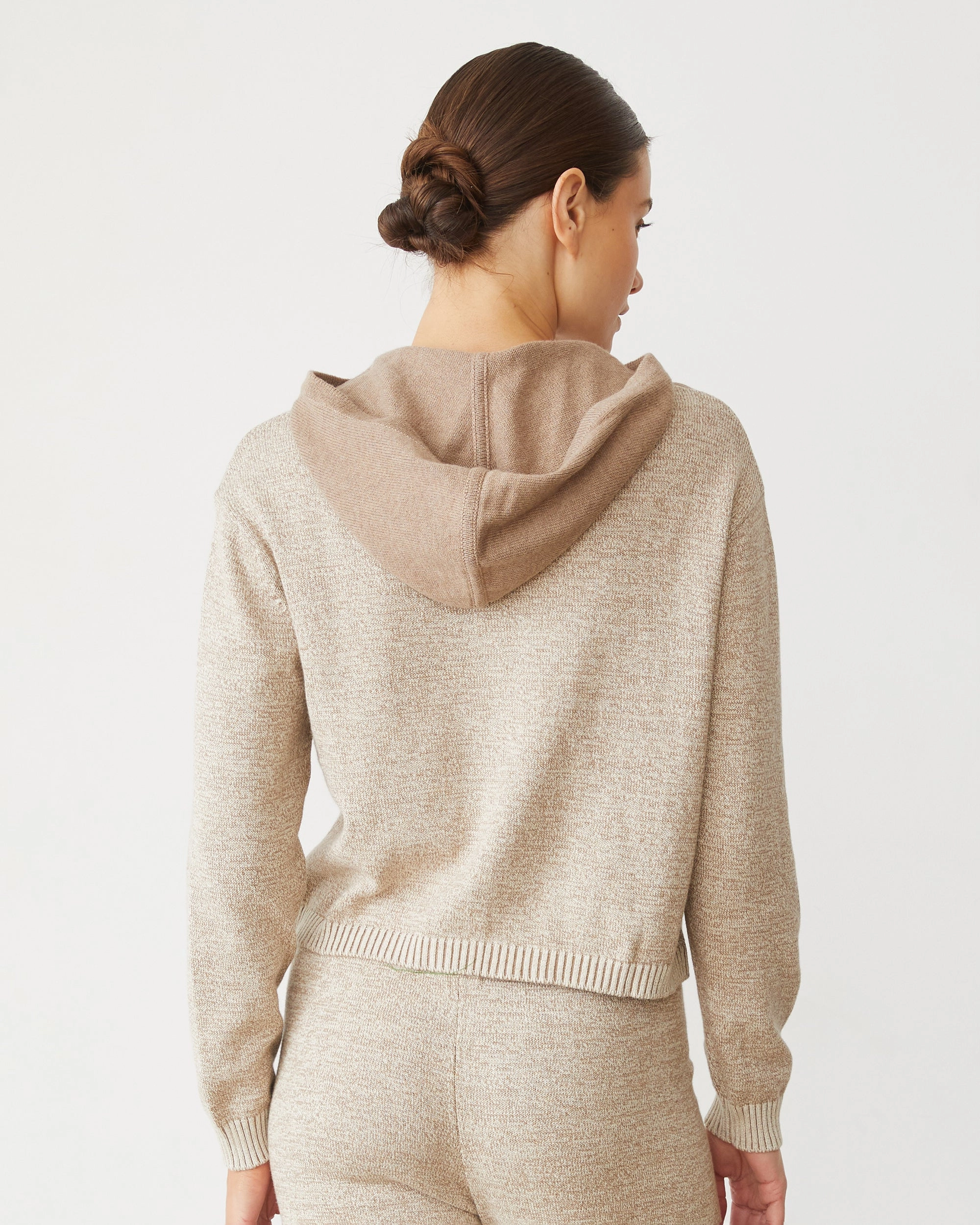 NonScratchyLining Stylish Dress Organic Cotton Cashmere Hooded Sweater