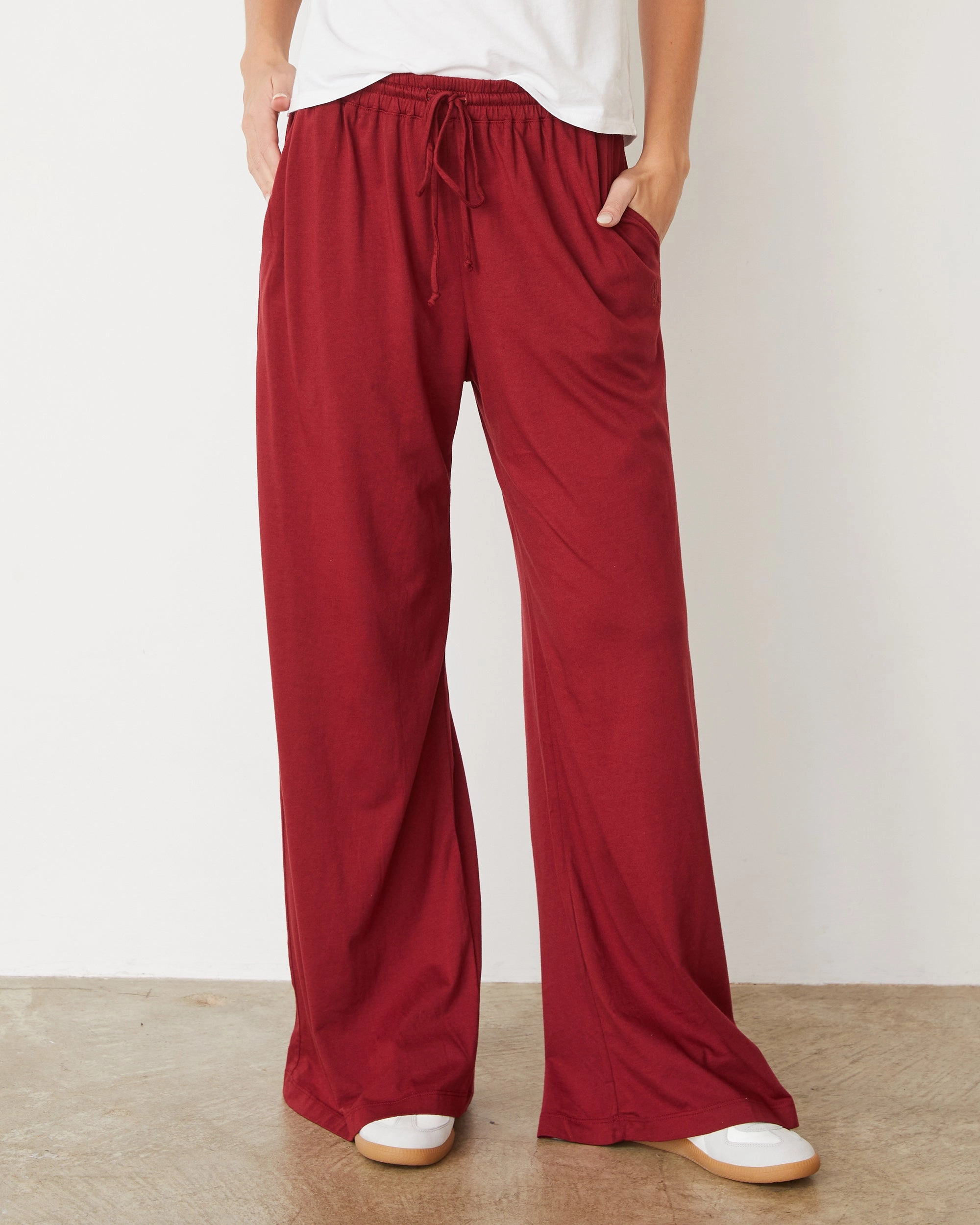 Body Movement Organic Jersey Wide Leg Pant