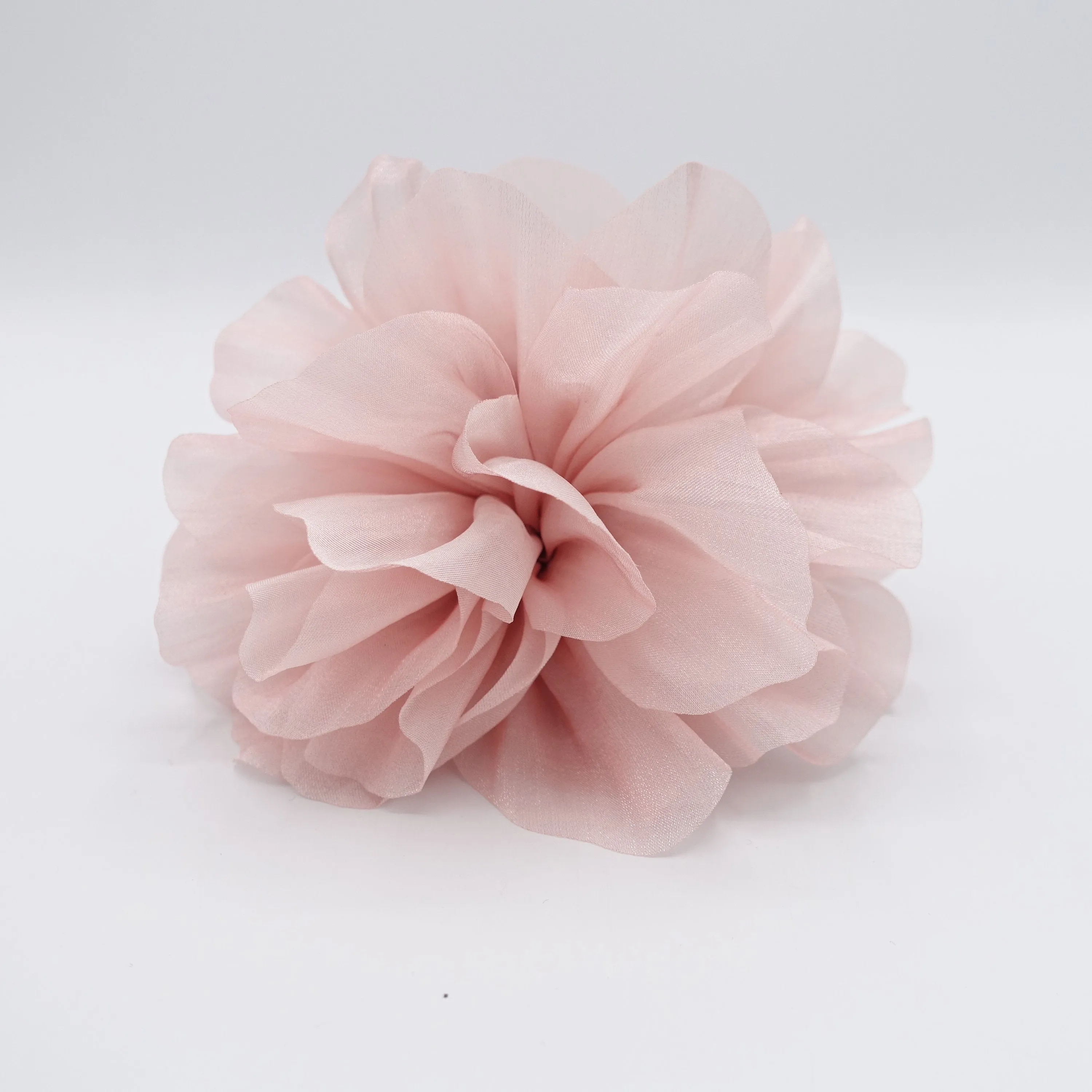 organza flower hair claw, big flower hair claw for women