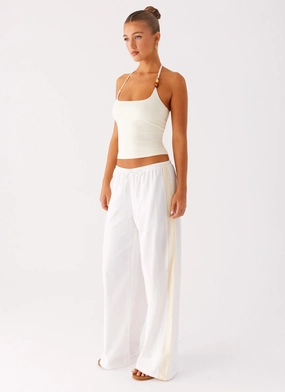 Oska Drawstring Pants - White Ultimate Wear StaticDissipative Oska Drawstring Pants - White