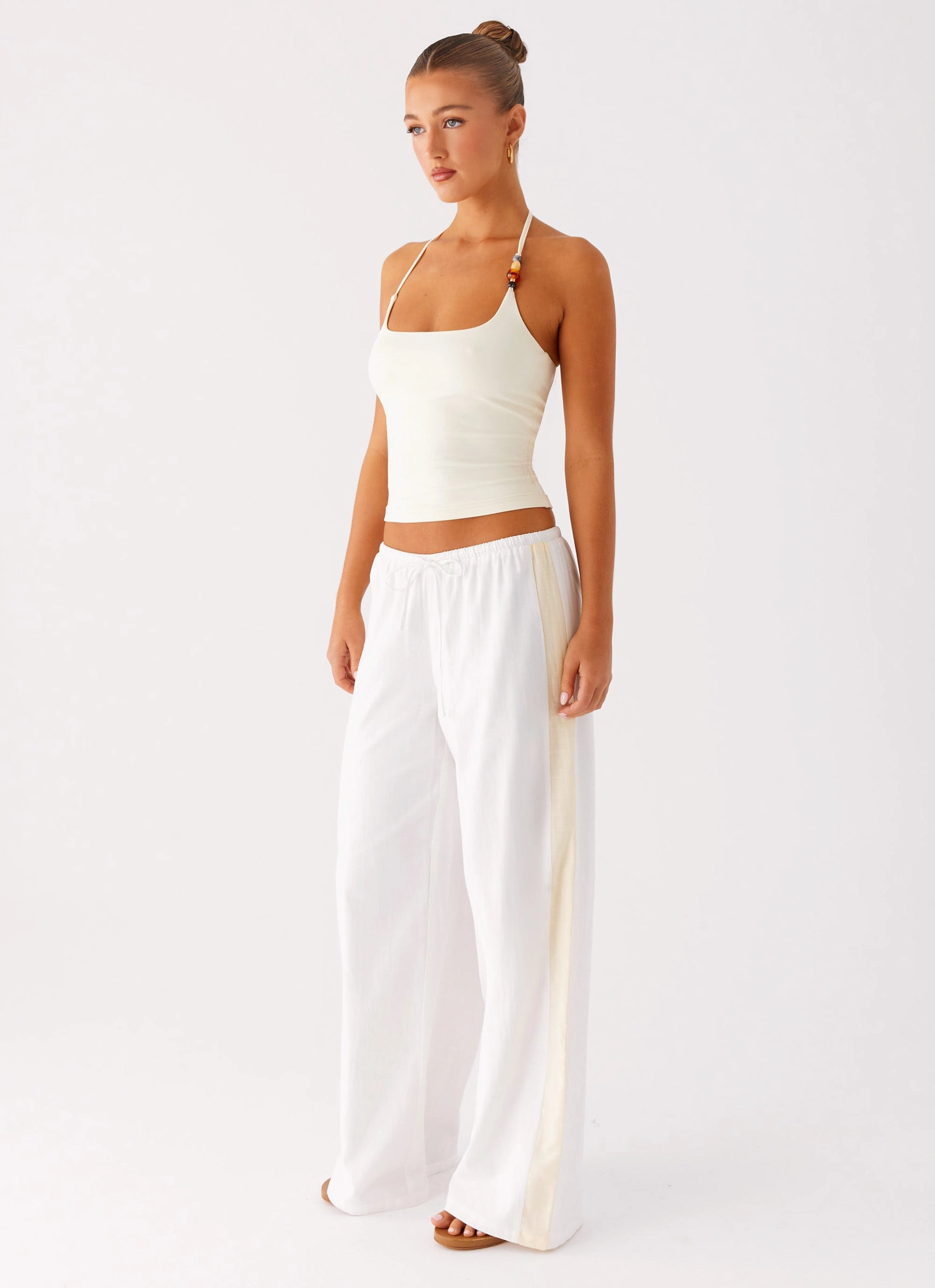 StaticDissipative Oska Drawstring Pants - White