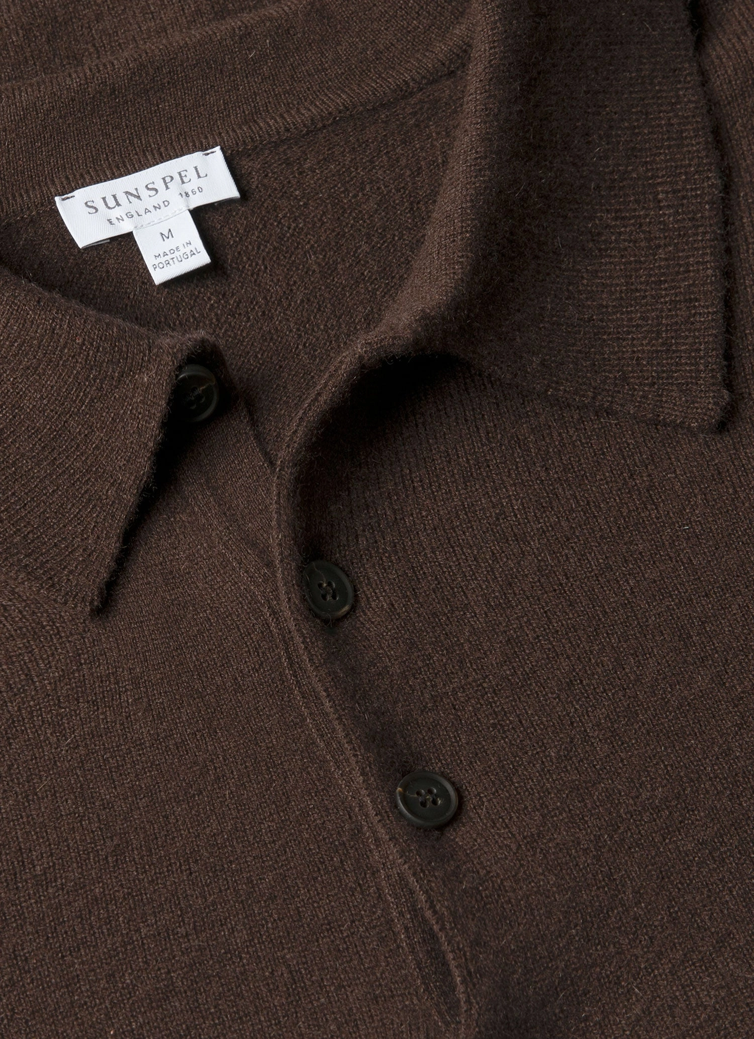 Men's Cashmere Polo Shirt in Truffle Light material Versatile Look