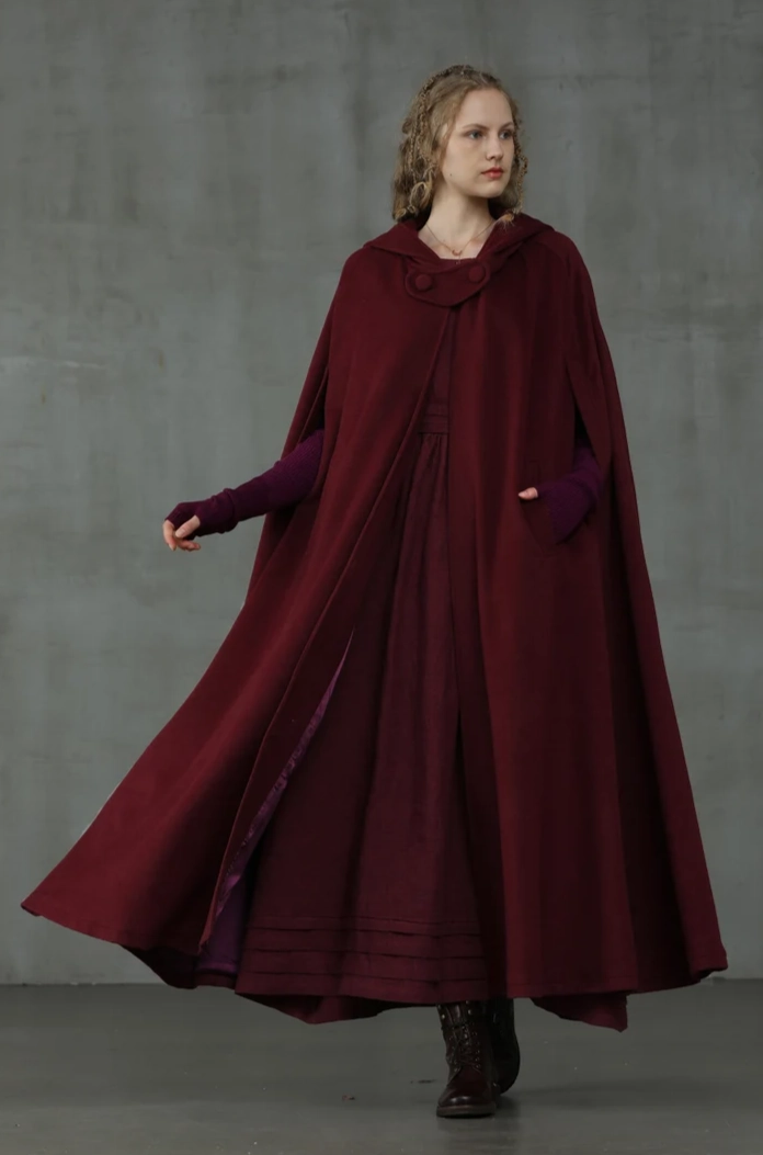 Outlander 2020 | 100% Wool Cloak Coat Everyday Comfort Dressy Glow