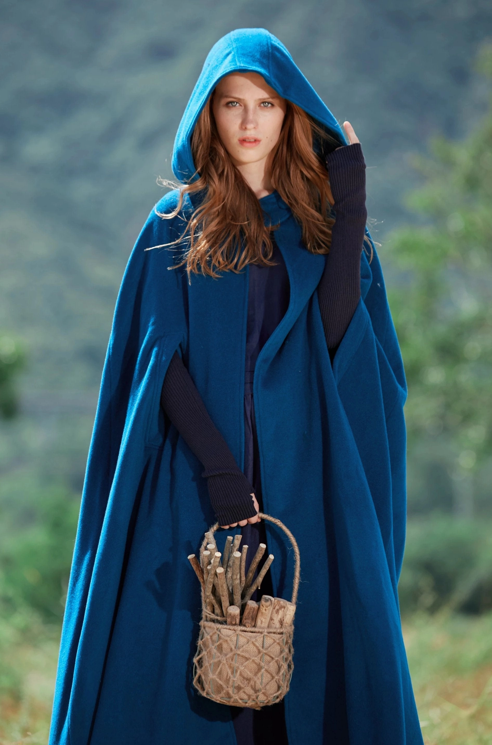 Outlander 2020 | 100% Wool Cloak Coat Dress for brunch Soft Material