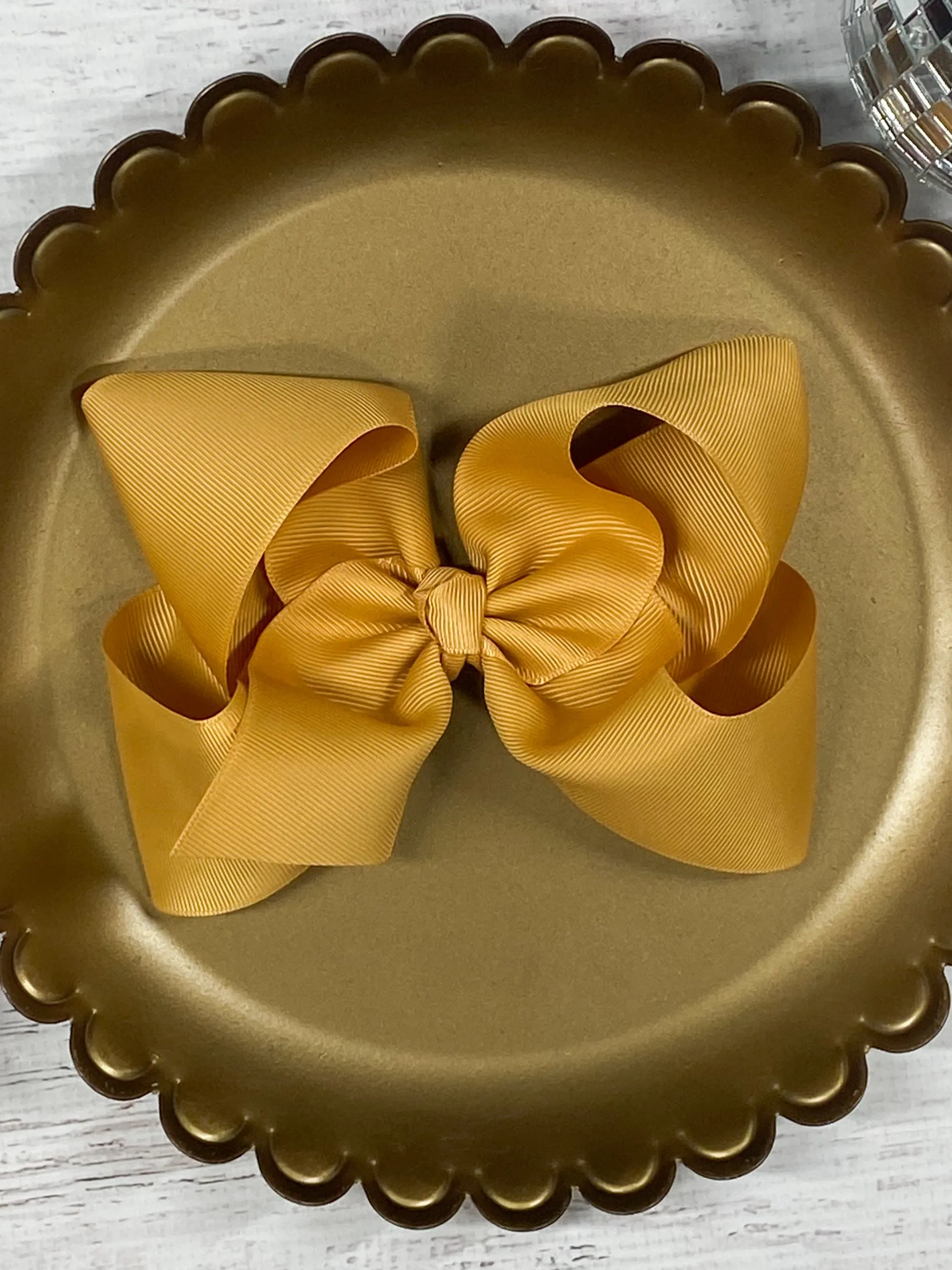 Oversize Grosgrain Hair Bow - Alligator Clip - 5.5"