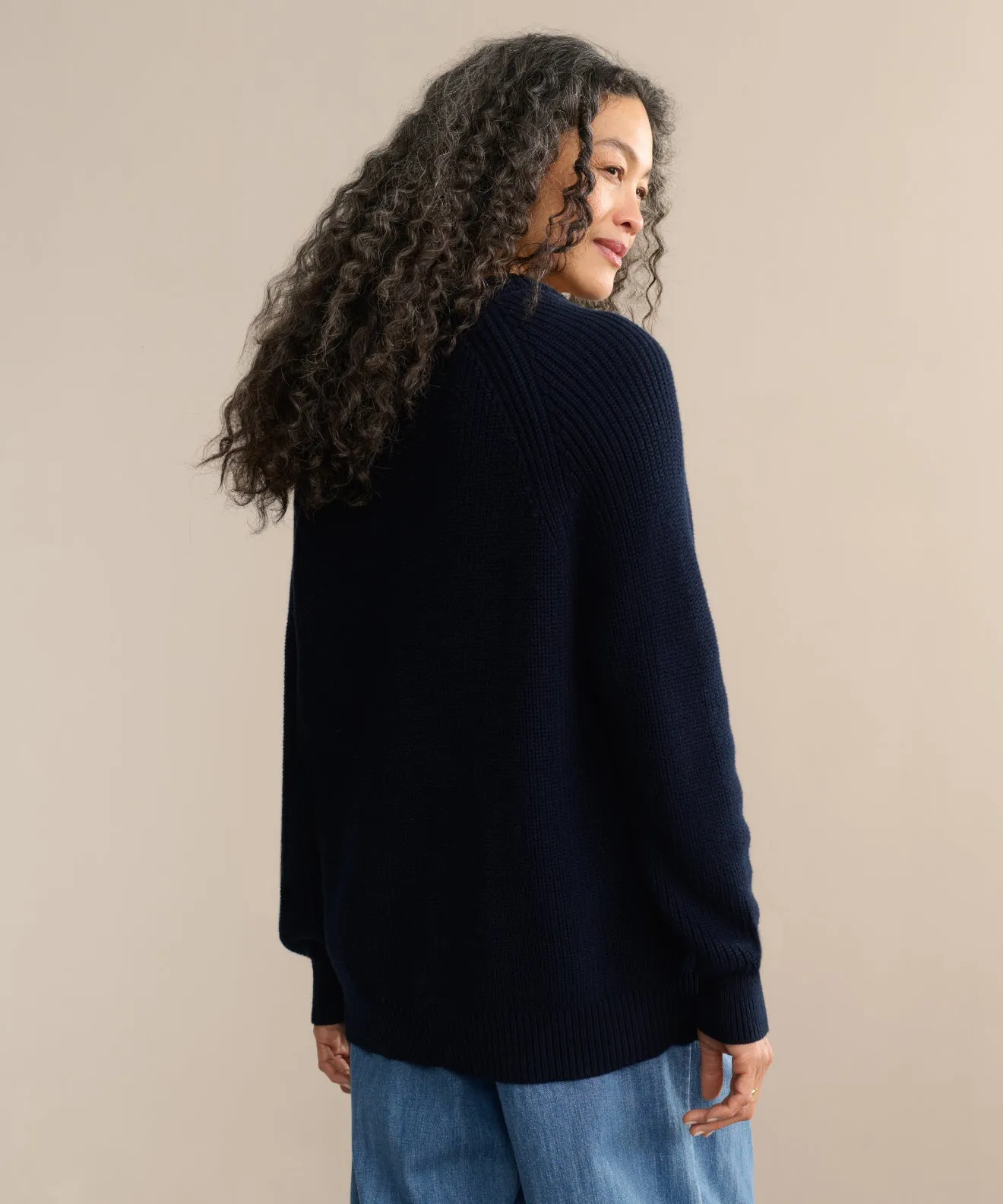 Oversized Cotton Fisherman Knit Essentials