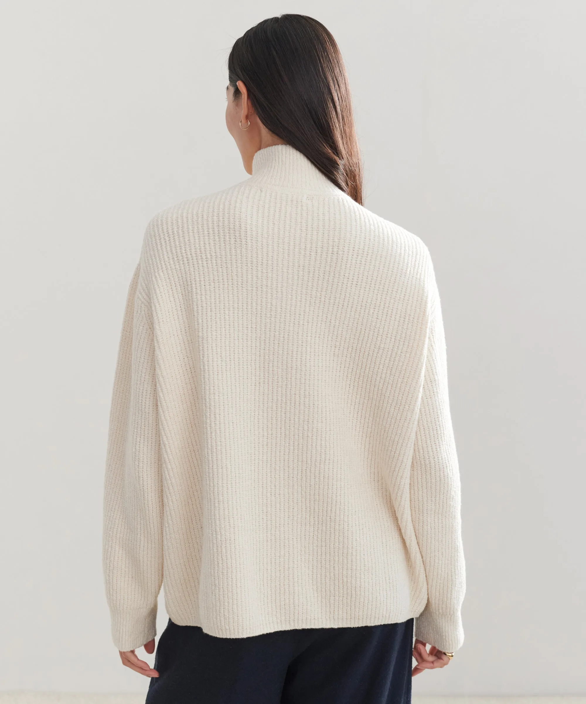 Oversized Half Zip Breathable Layer Fit