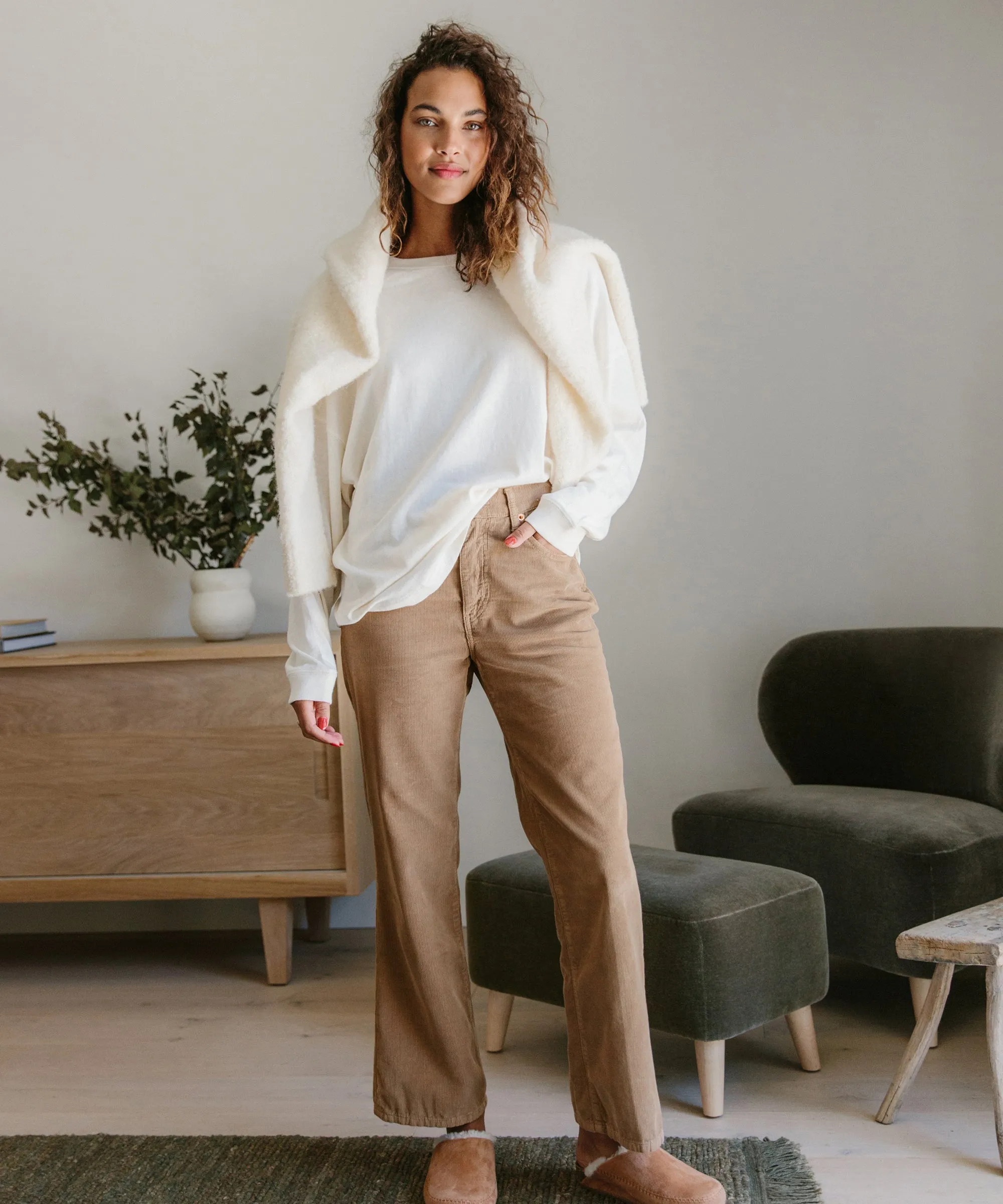 Loose Flare Pant Flexible Material