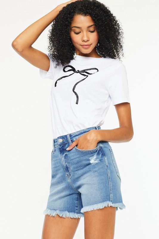 Runway Ready KORI HIGH RISE STRETCH DENIM SHORTS S-XL